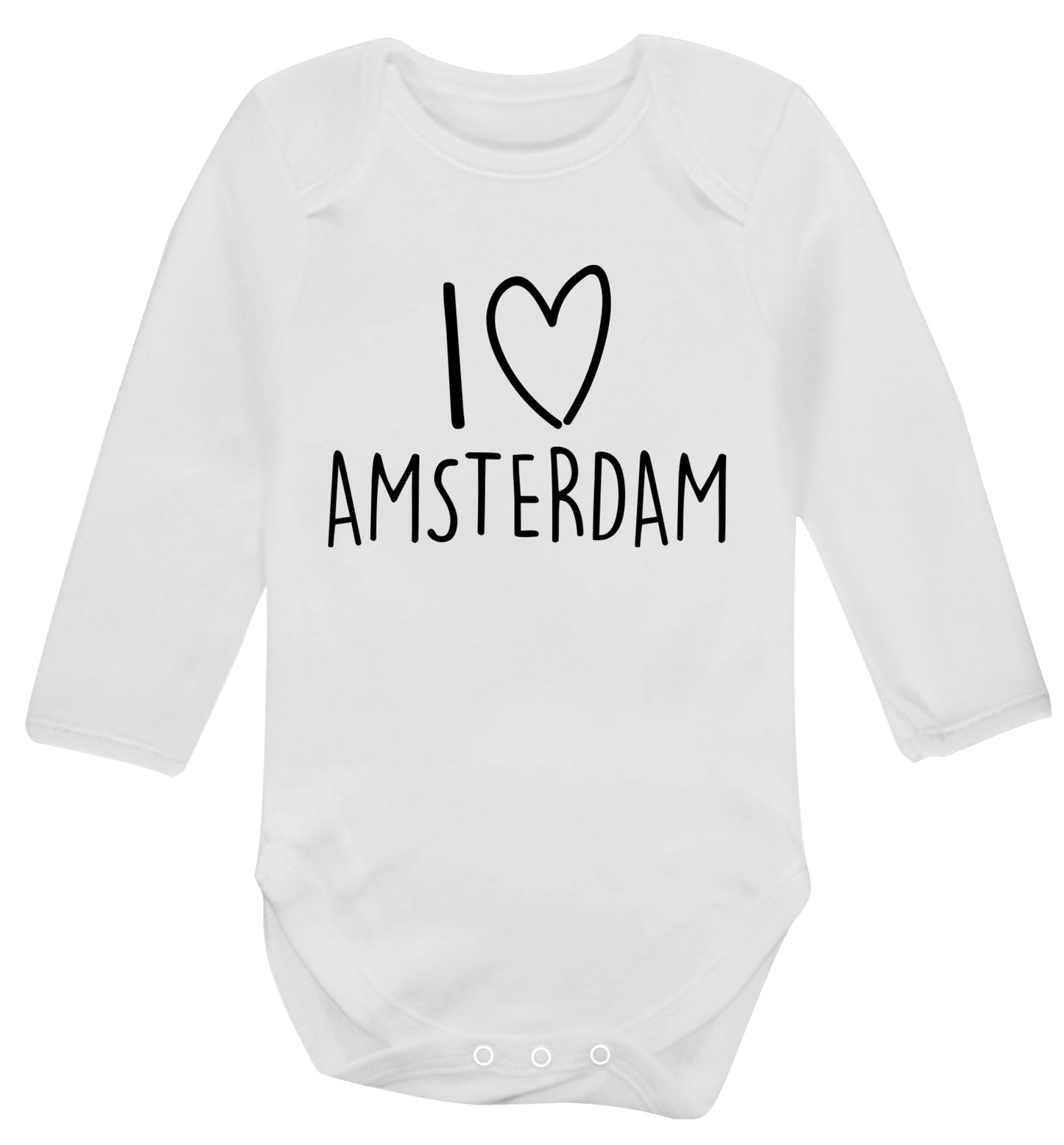 I love Amsterdam Baby Vest long sleeved white 6-12 months