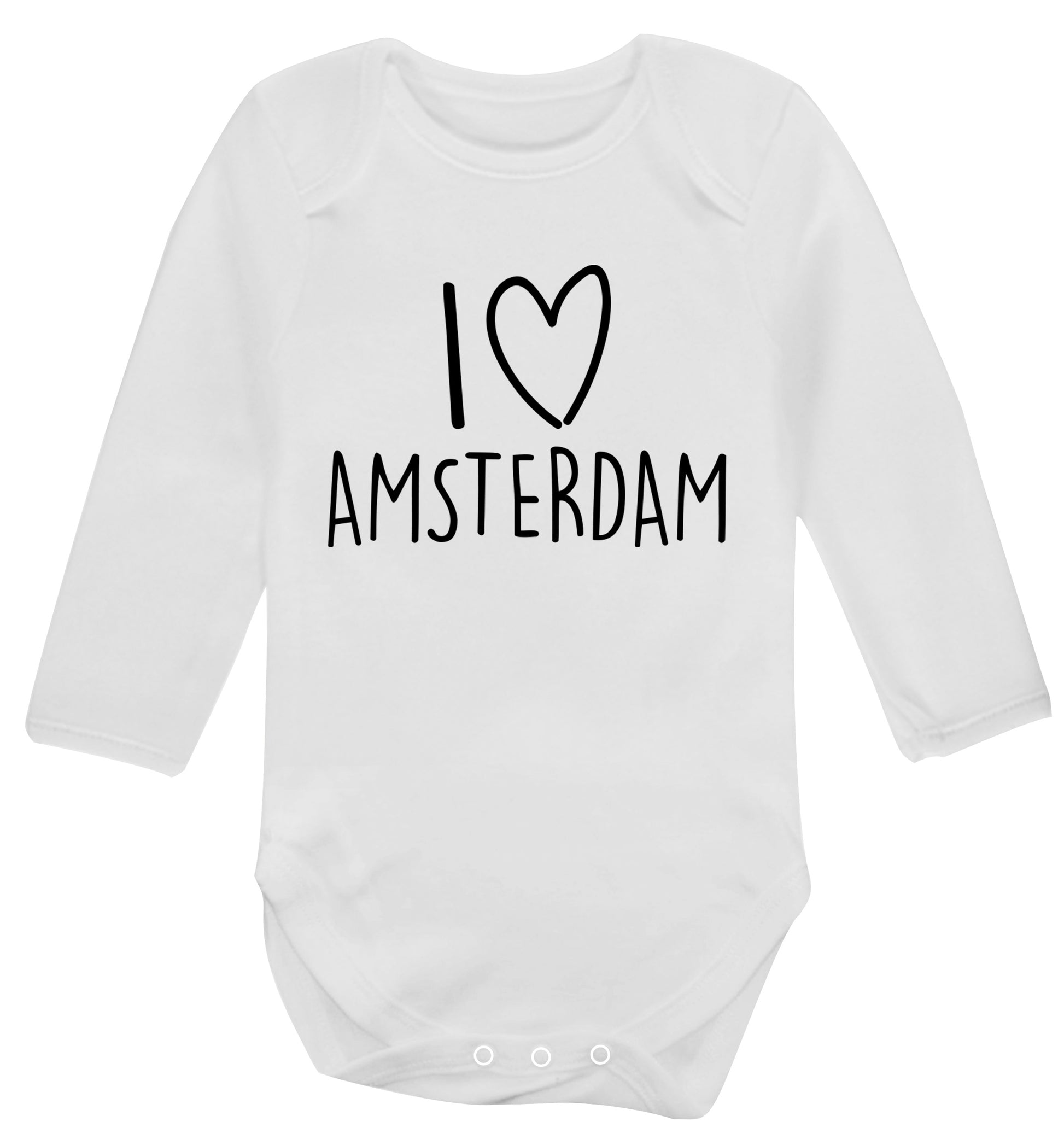 I love Amsterdam Baby Vest long sleeved white 6-12 months