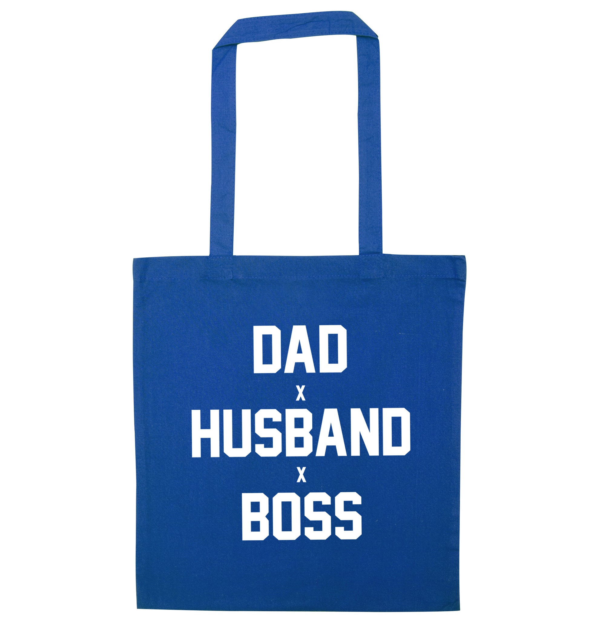 Dad husband boss blue tote bag