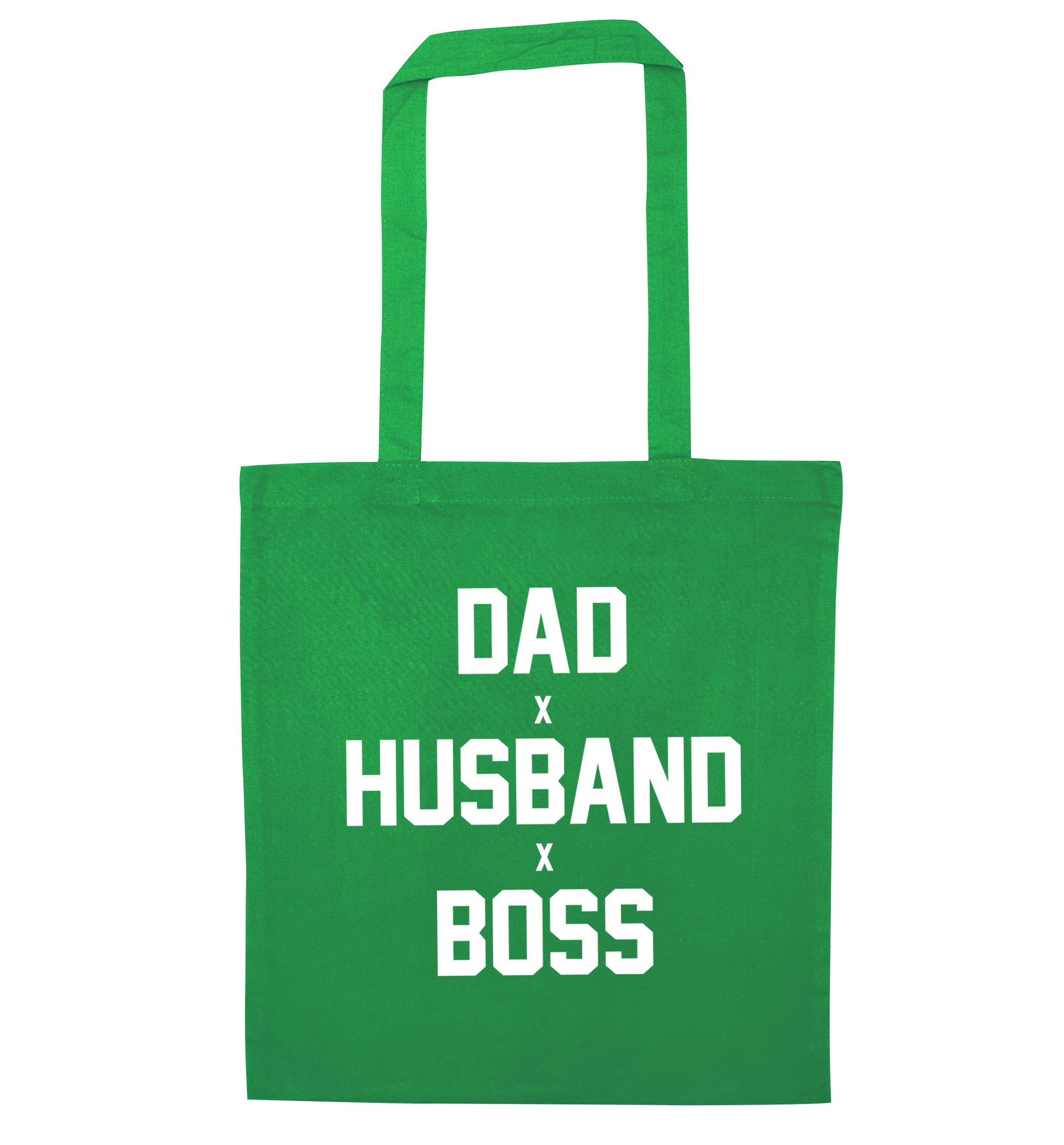 Dad husband boss green tote bag