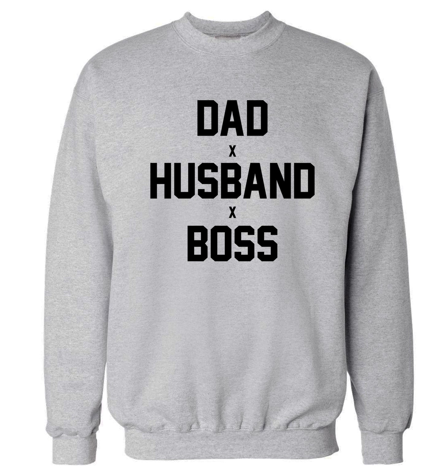 Dad husband boss Adult's unisex grey Sweater 2XL