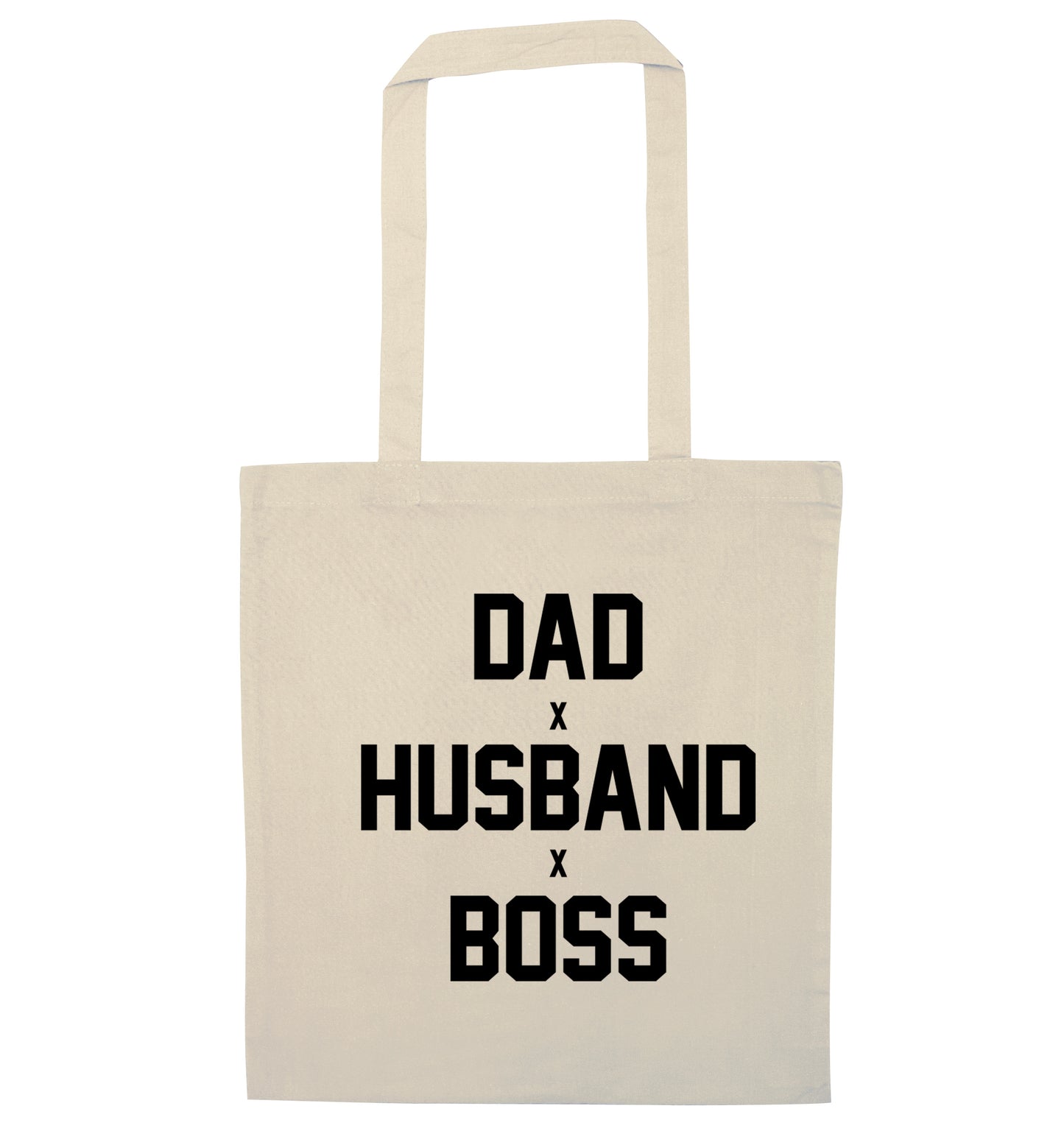 Dad husband boss natural tote bag