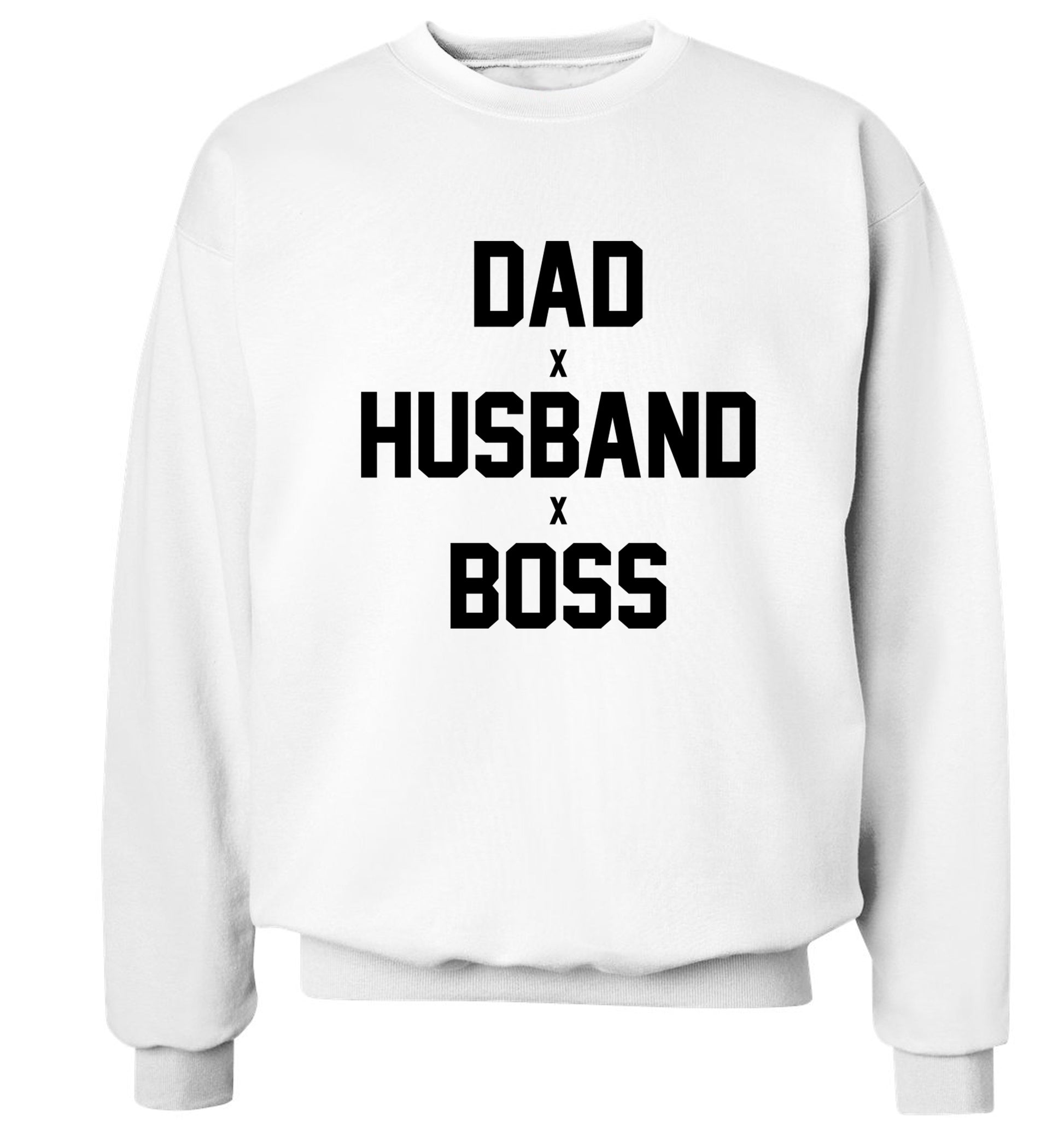 Dad husband boss Adult's unisex white Sweater 2XL