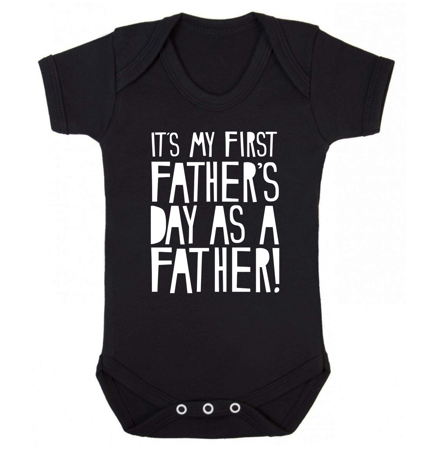 It's my first Father's Day as a father! Baby Vest black 18-24 months