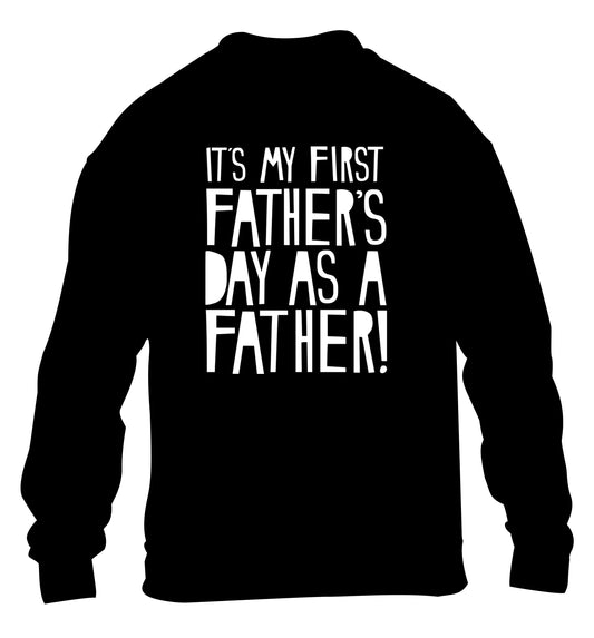 It's my first Father's Day as a father! children's black sweater 12-13 Years