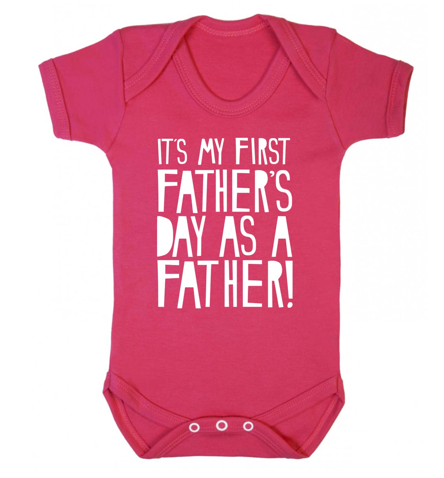 It's my first Father's Day as a father! Baby Vest dark pink 18-24 months