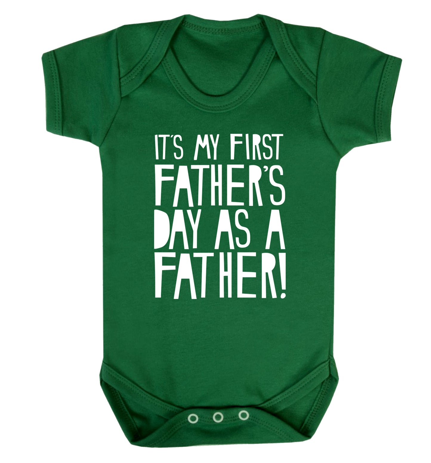 It's my first Father's Day as a father! Baby Vest green 18-24 months