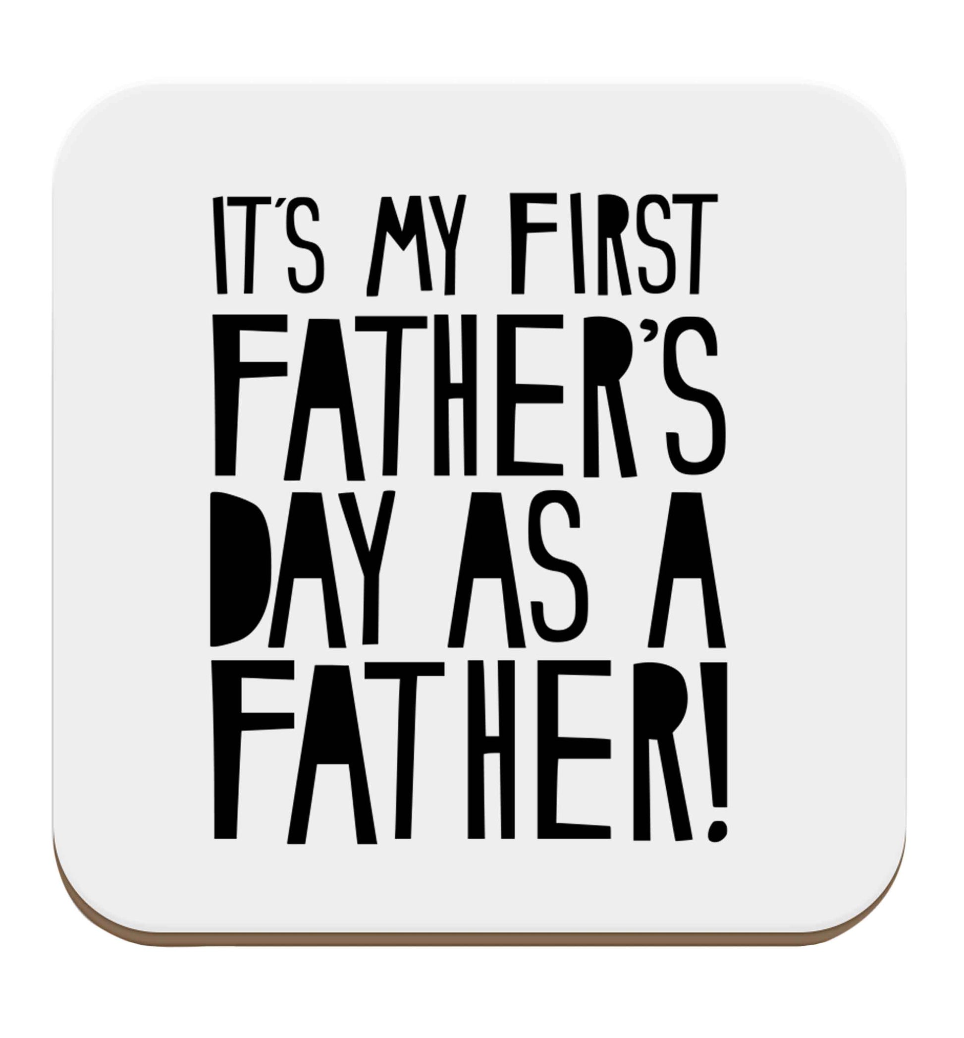 It's my first father's day as a father! set of four coasters