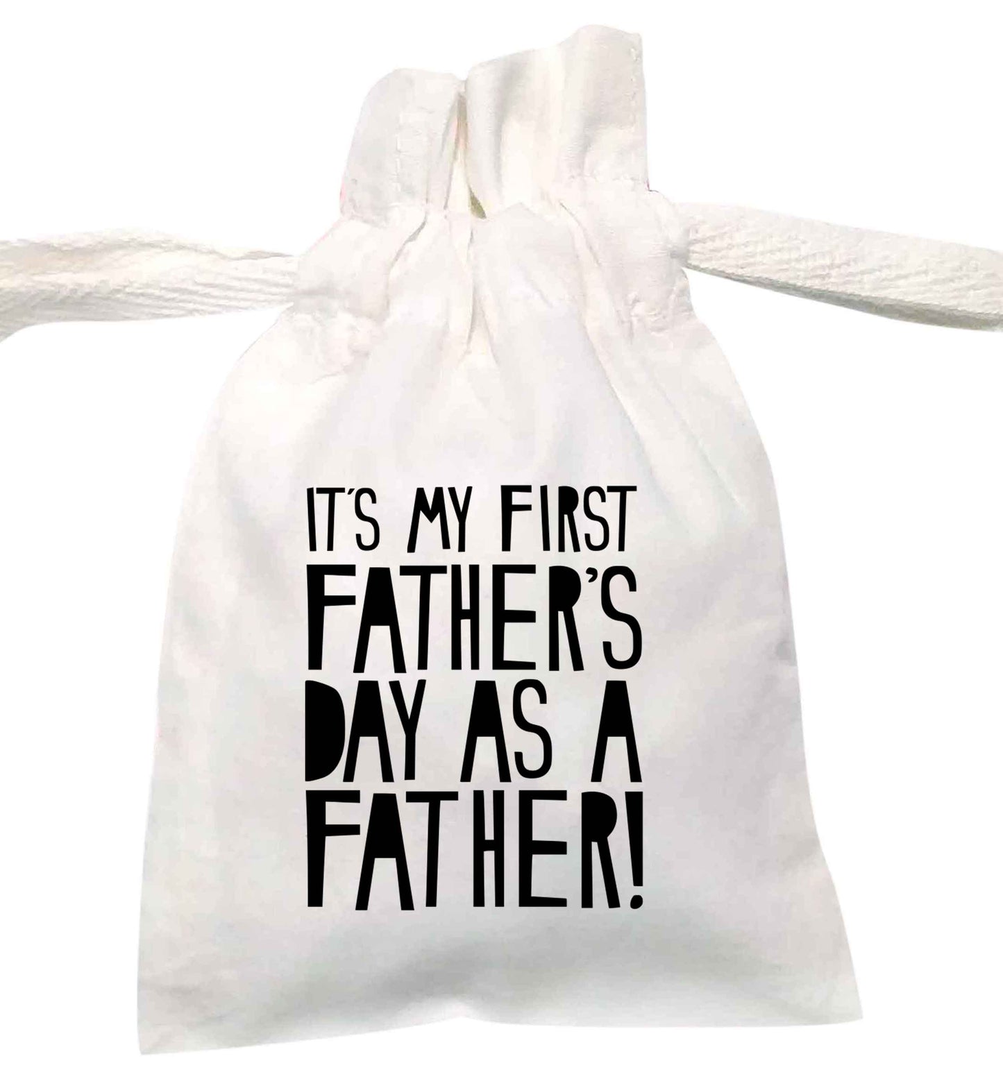 It's my first father's day as a father! | XS - L | Pouch / Drawstring bag / Sack | Organic Cotton | Bulk discounts available!