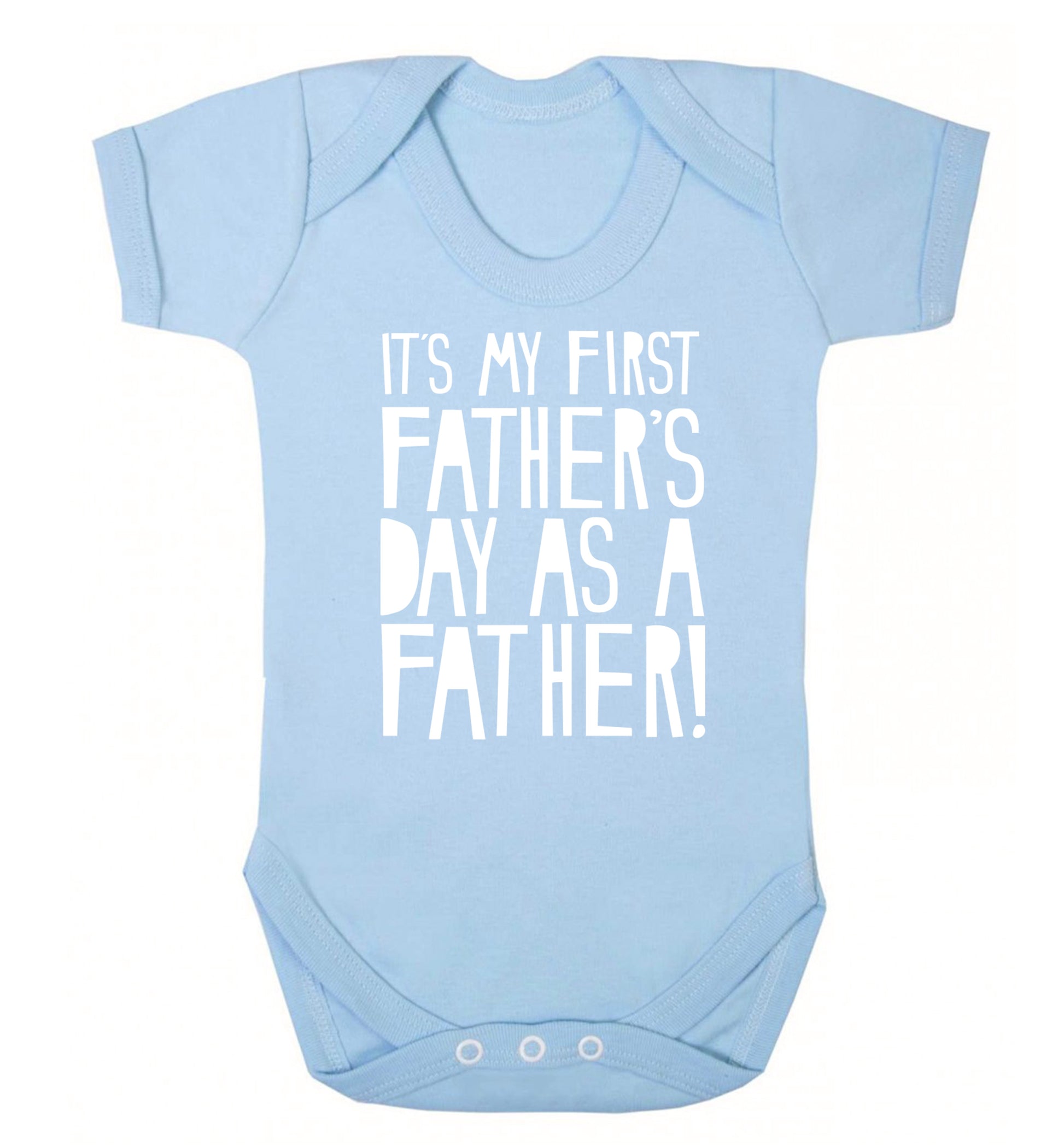 It's my first Father's Day as a father! Baby Vest pale blue 18-24 months