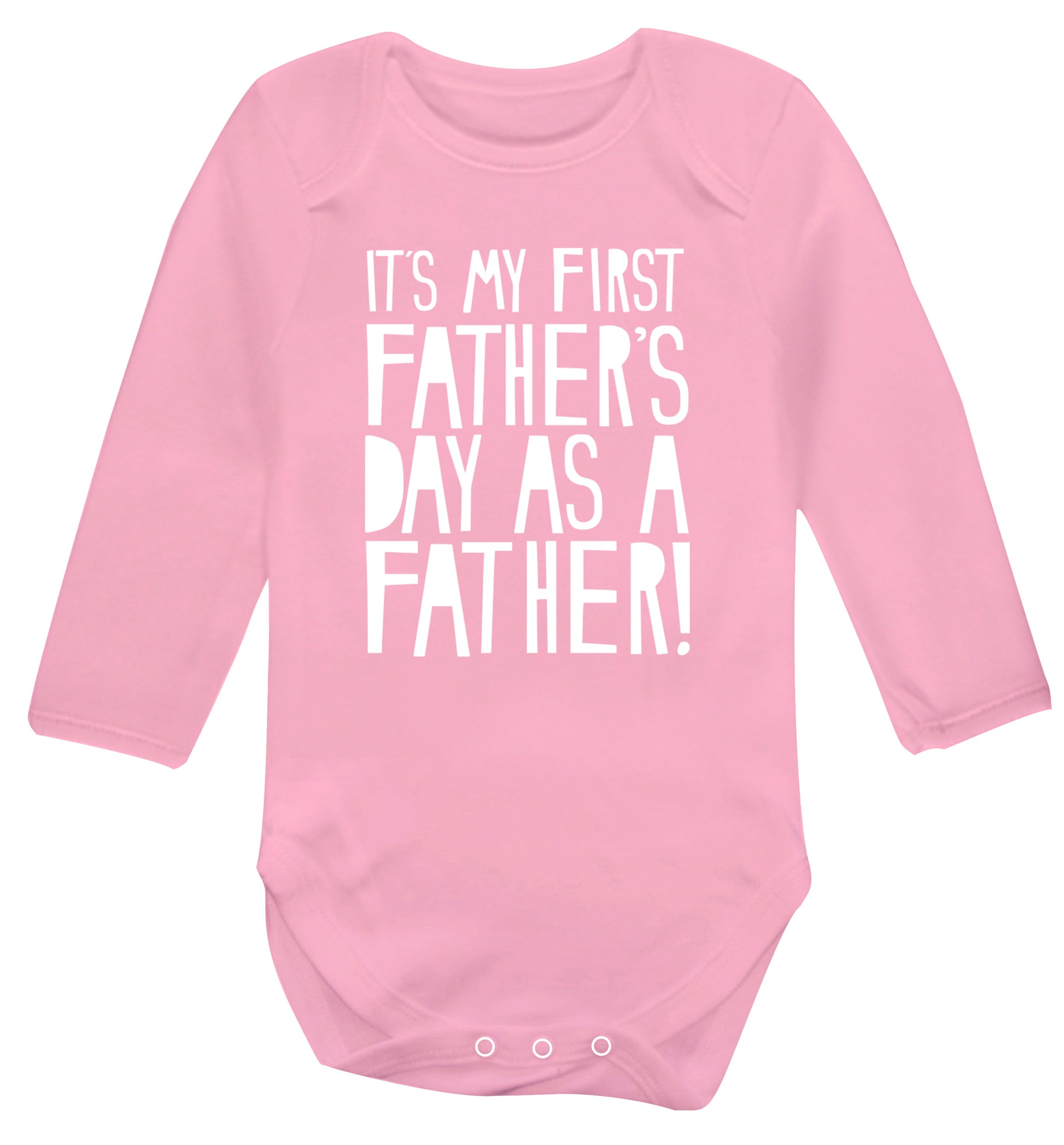 It's my first Father's Day as a father! Baby Vest long sleeved pale pink 6-12 months