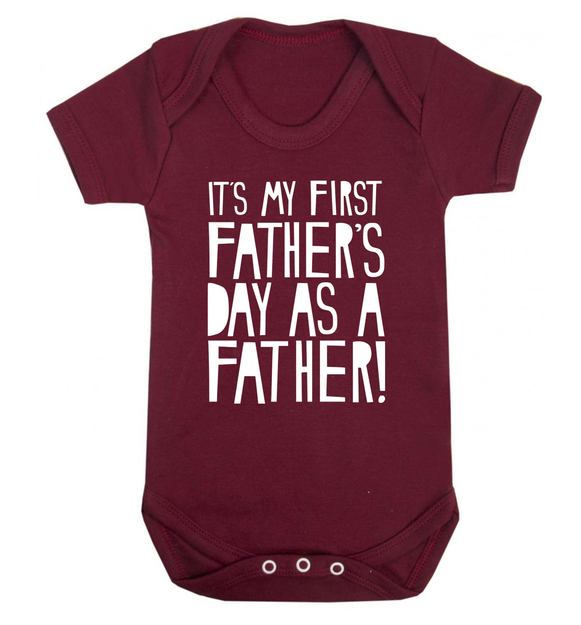 It's my first Father's Day as a father! Baby Vest maroon 18-24 months