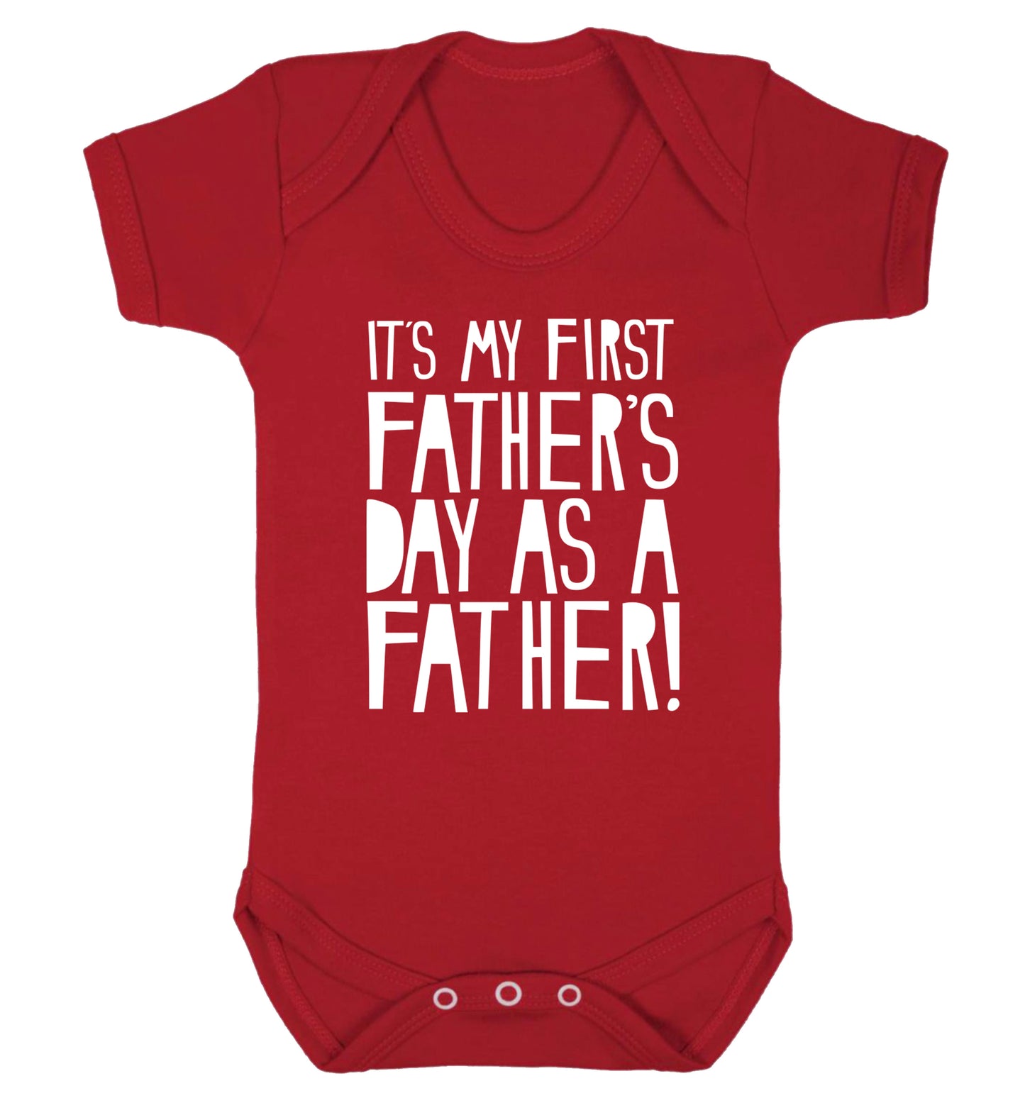 It's my first Father's Day as a father! Baby Vest red 18-24 months