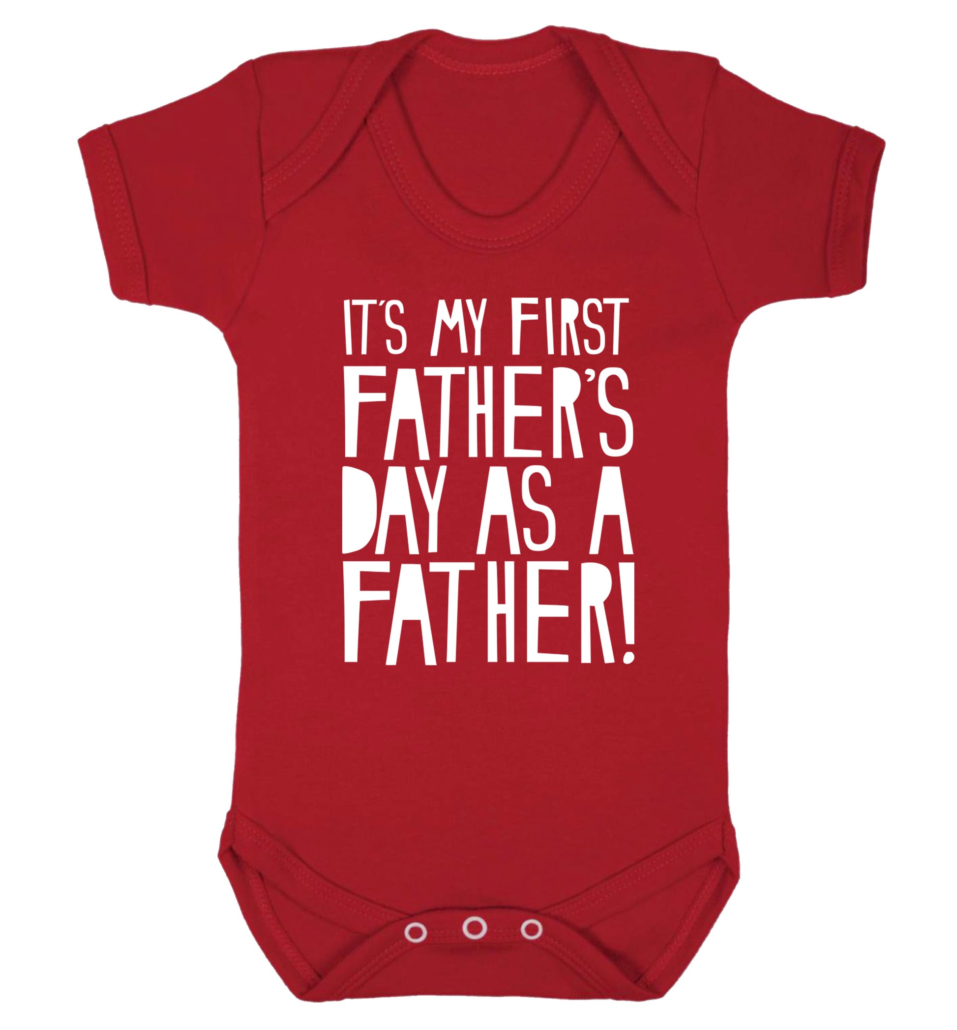 It's my first Father's Day as a father! Baby Vest red 18-24 months