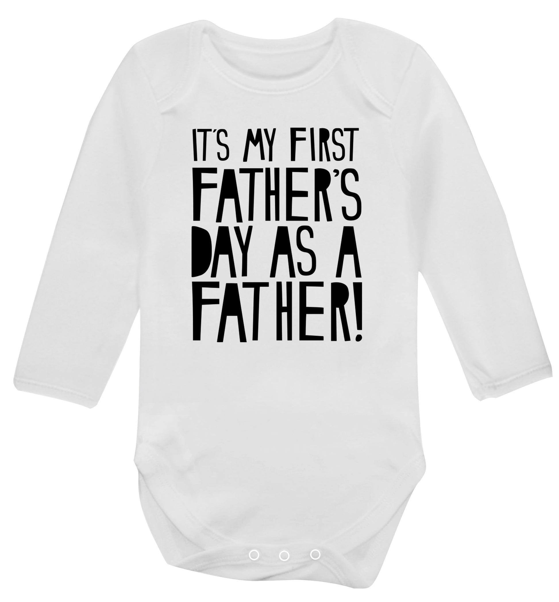 It's my first Father's Day as a father! Baby Vest long sleeved white 6-12 months