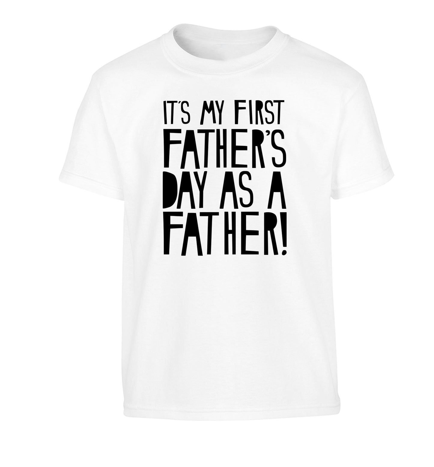 It's my first Father's Day as a father! Children's white Tshirt 12-13 Years