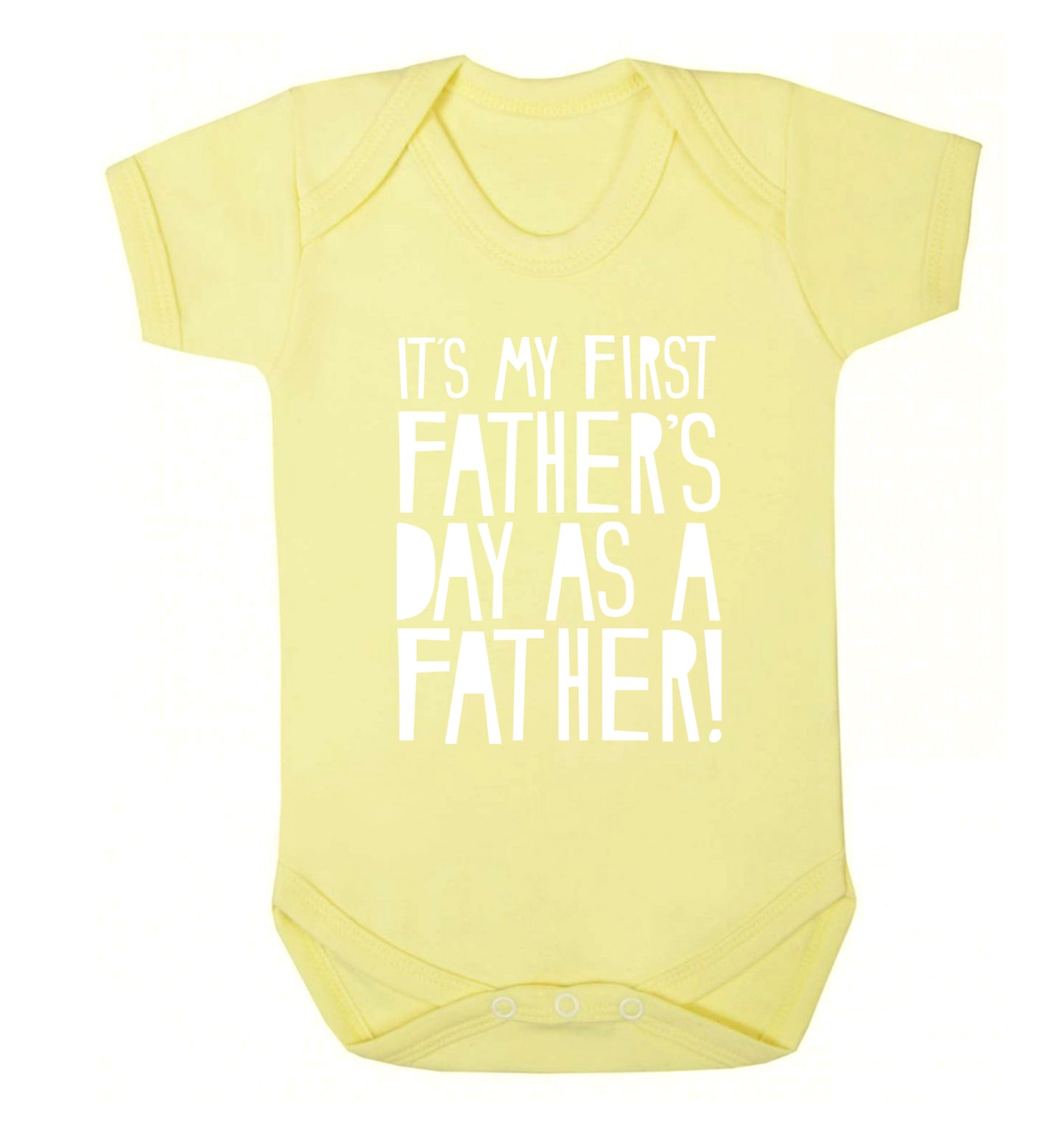 It's my first Father's Day as a father! Baby Vest pale yellow 18-24 months