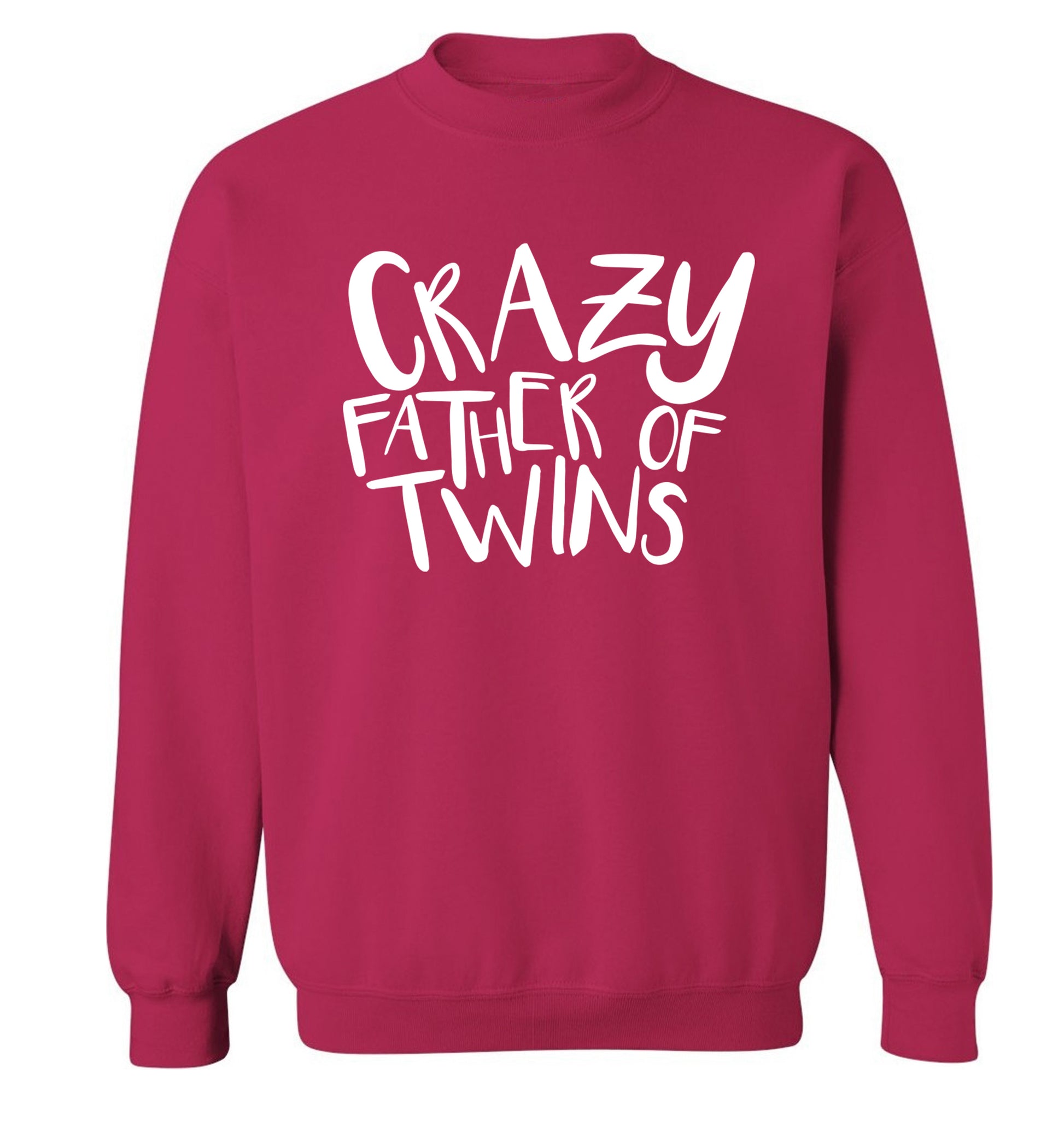 Crazy father of twins Adult's unisex pink Sweater 2XL