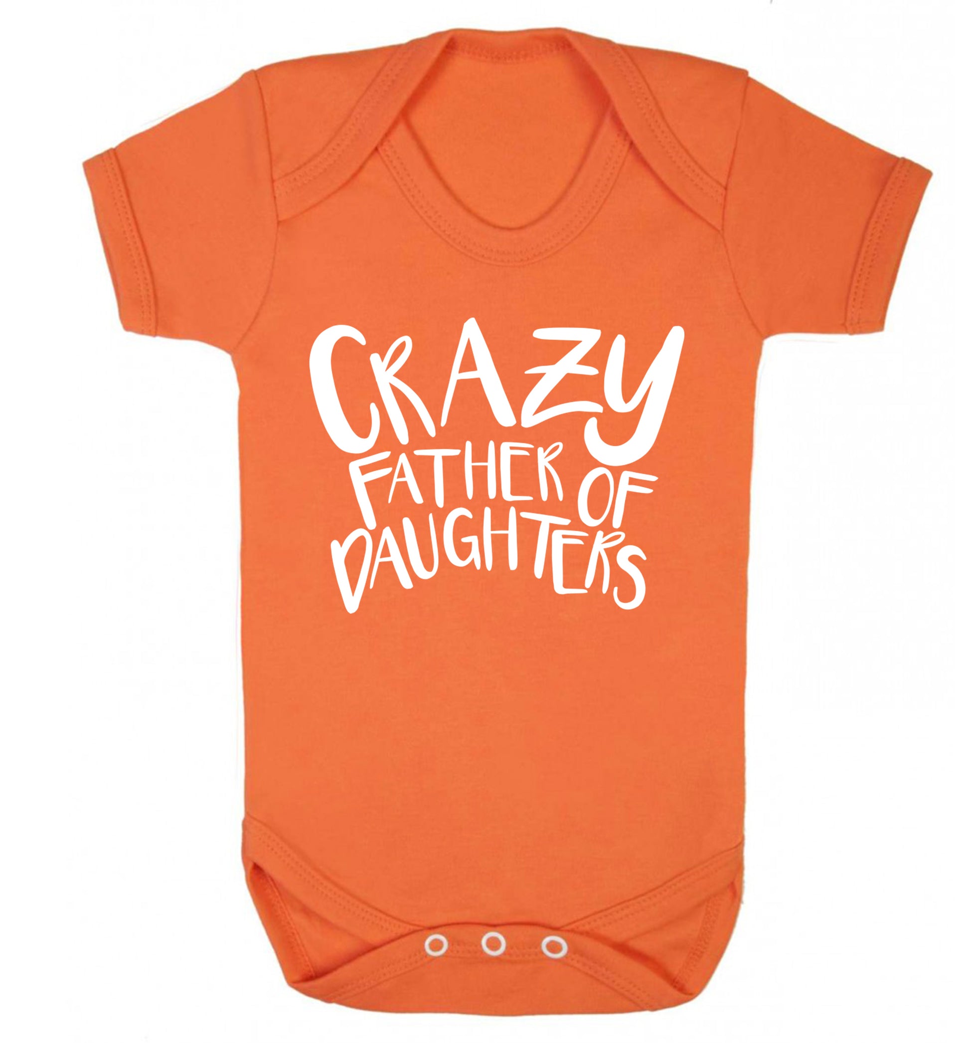 Crazy father of daughters Baby Vest orange 18-24 months