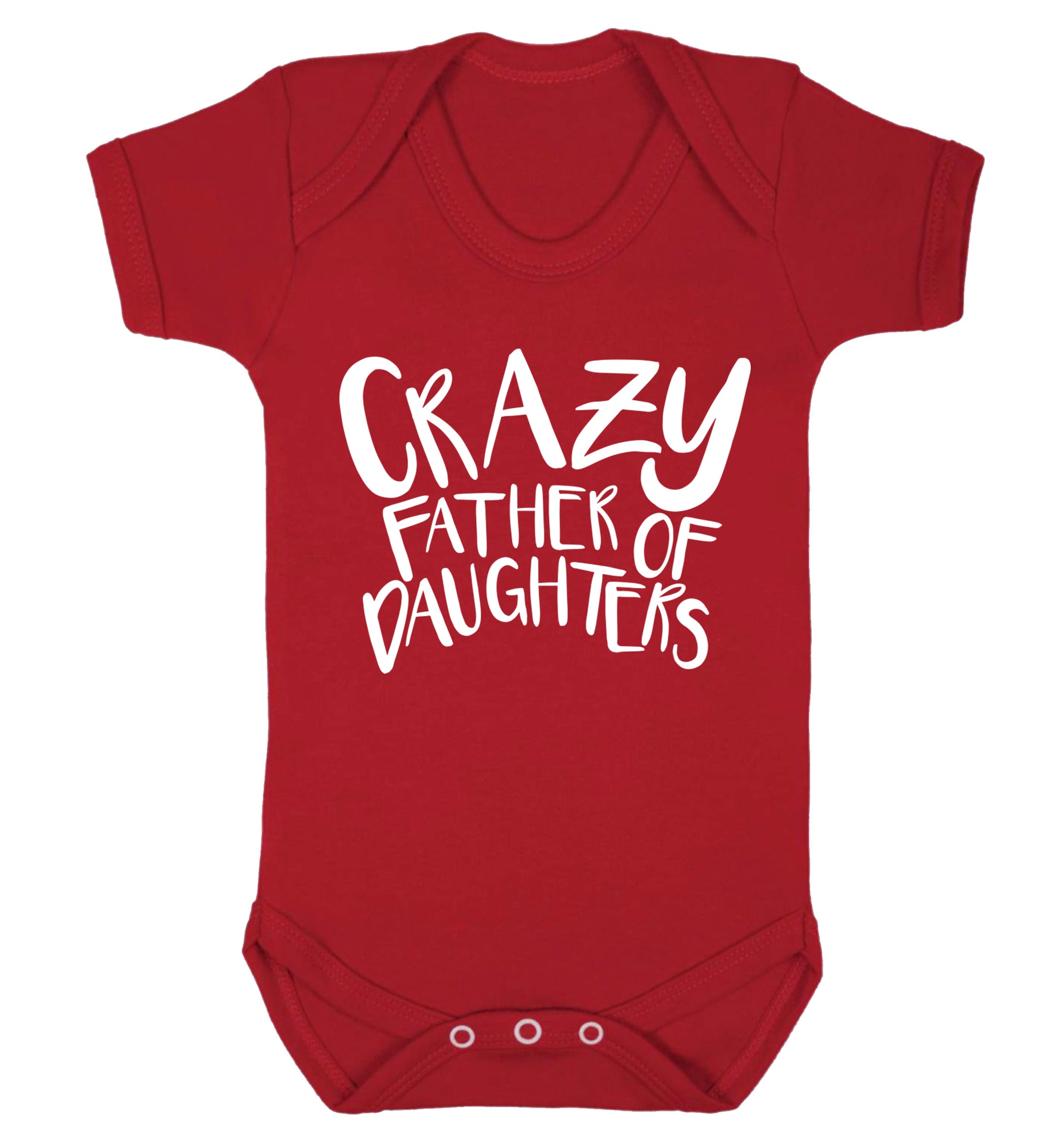 Crazy father of daughters Baby Vest red 18-24 months