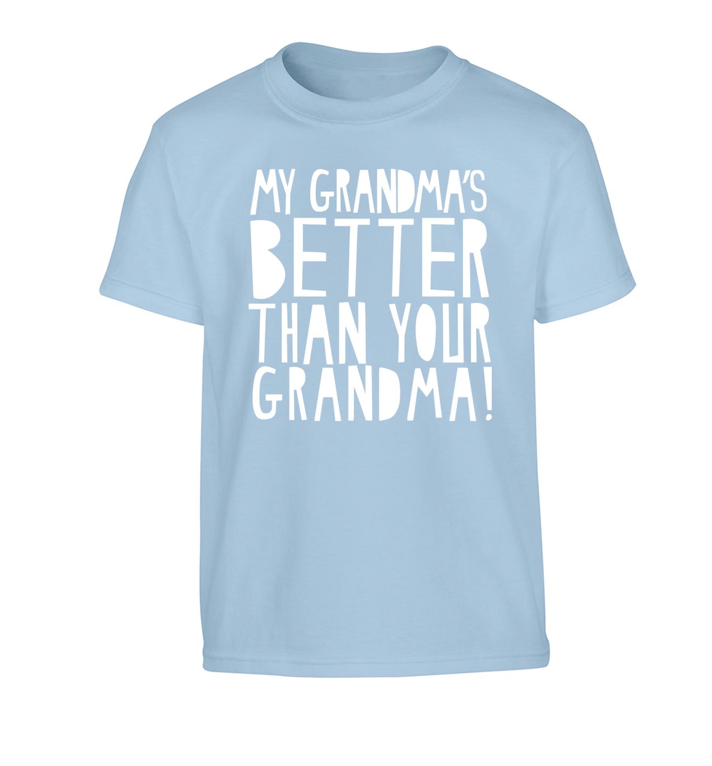 My grandma's better than your grandma Children's light blue Tshirt 12-13 Years