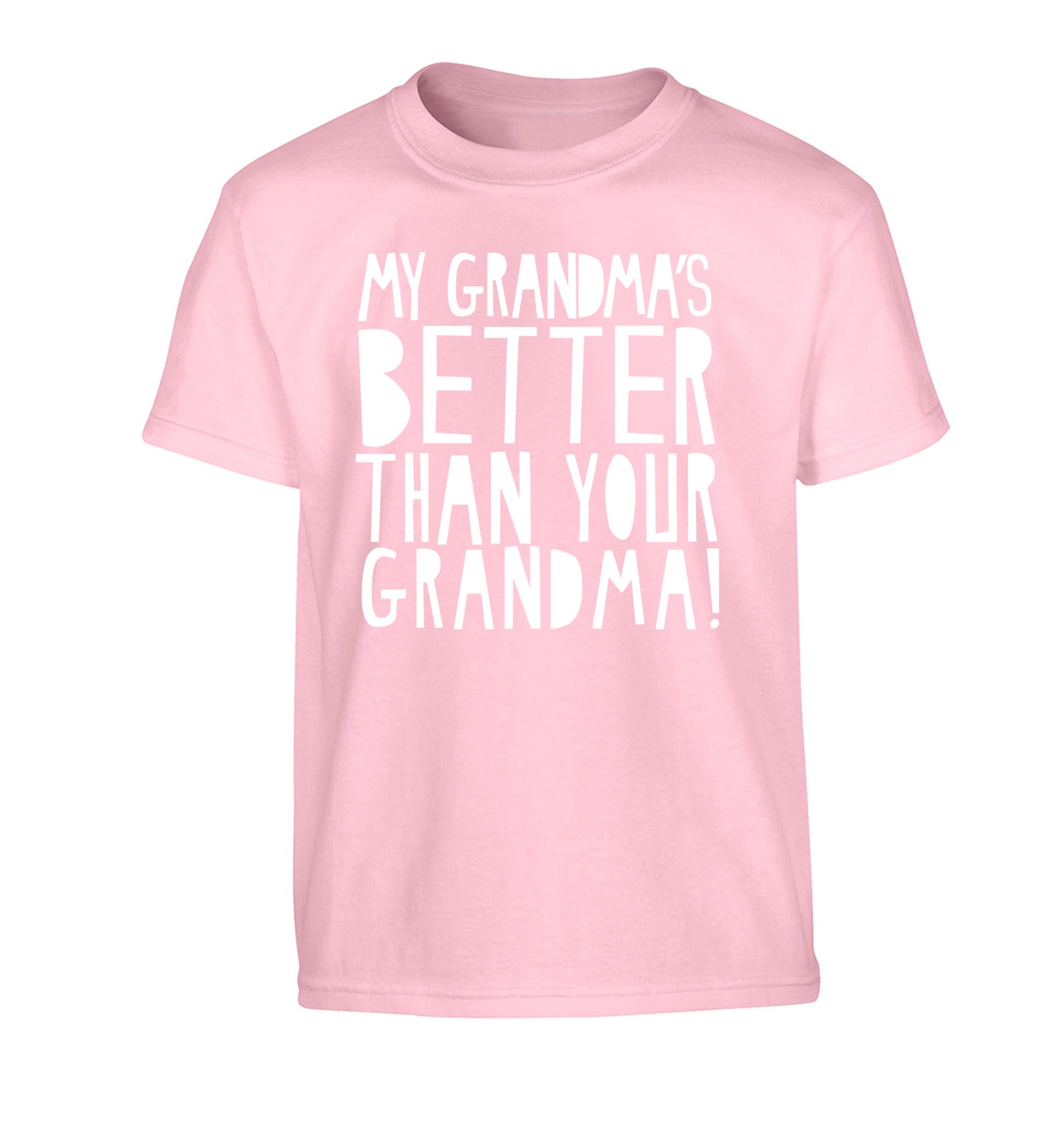 My grandma's better than your grandma Children's light pink Tshirt 12-13 Years