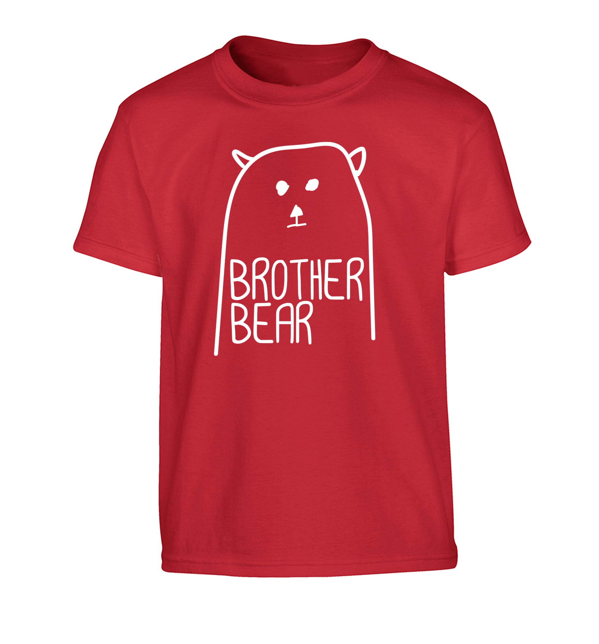 Brother bear Children's red Tshirt 12-13 Years