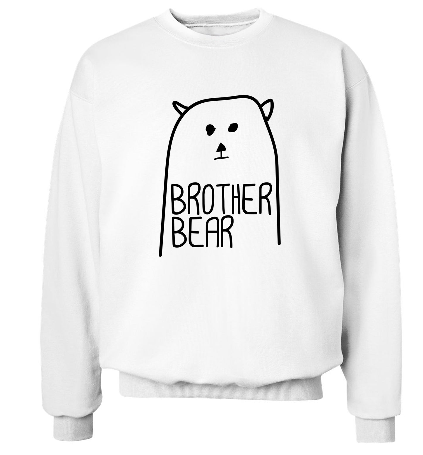Brother bear Adult's unisex white Sweater 2XL