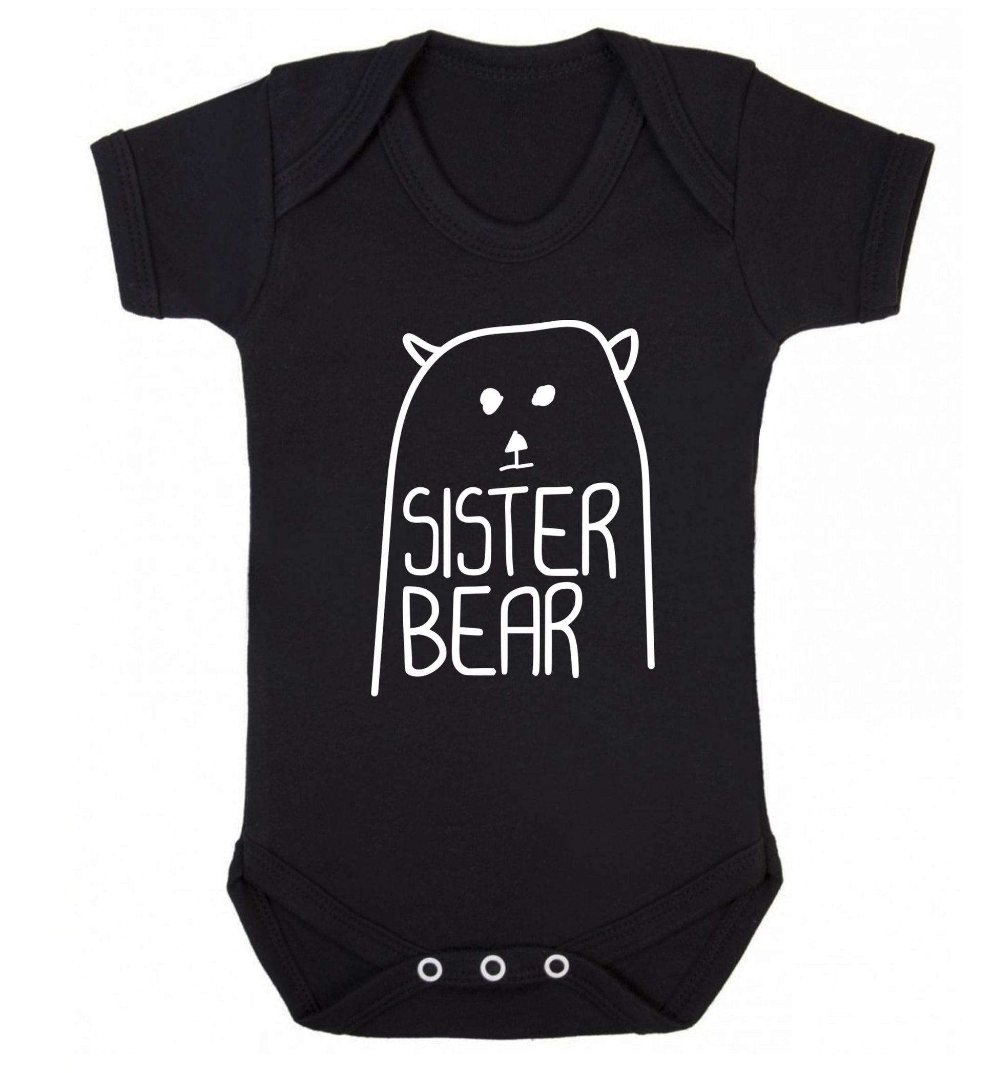 Sister bear Baby Vest black 18-24 months
