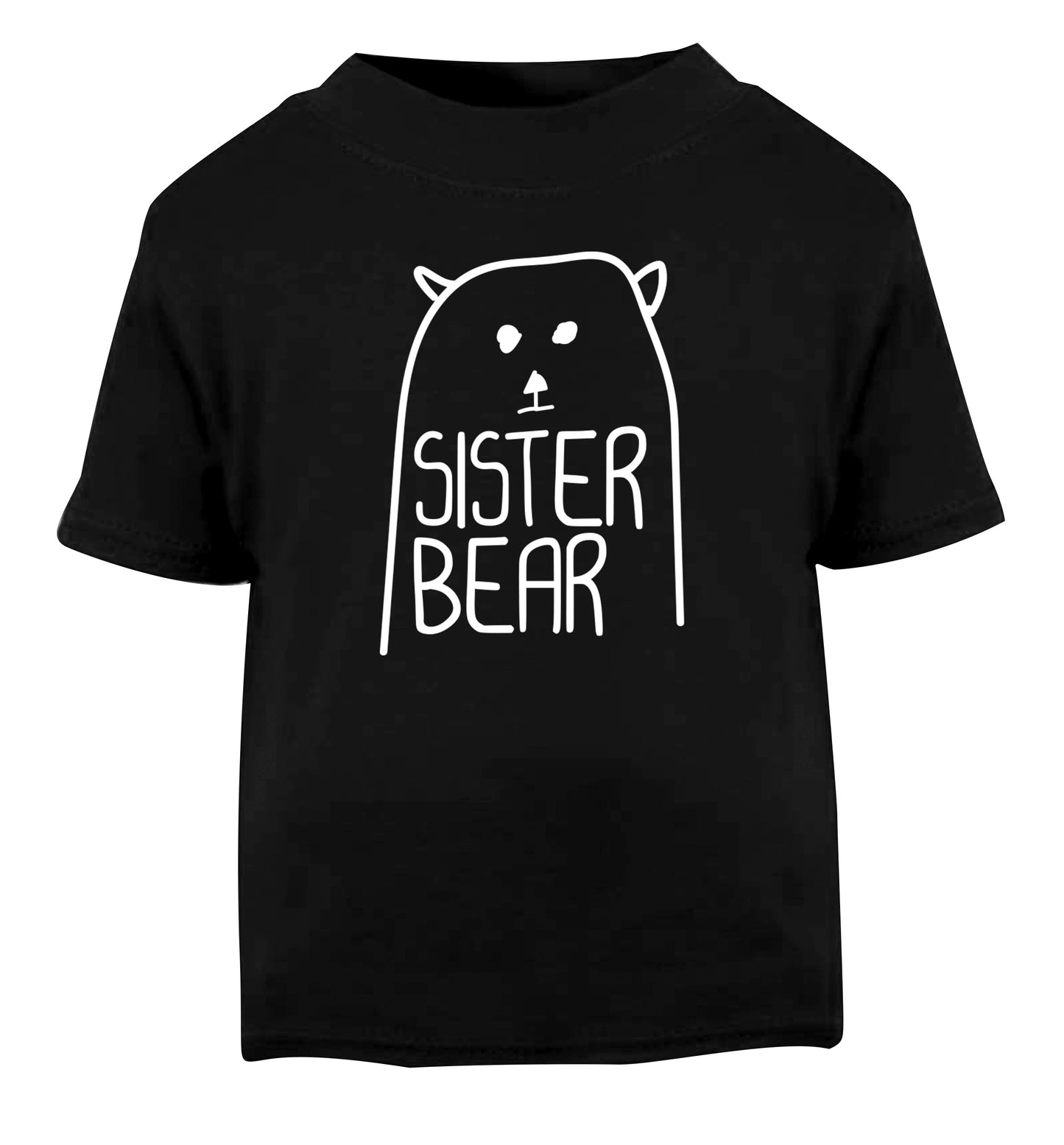 Sister bear Black Baby Toddler Tshirt 2 years