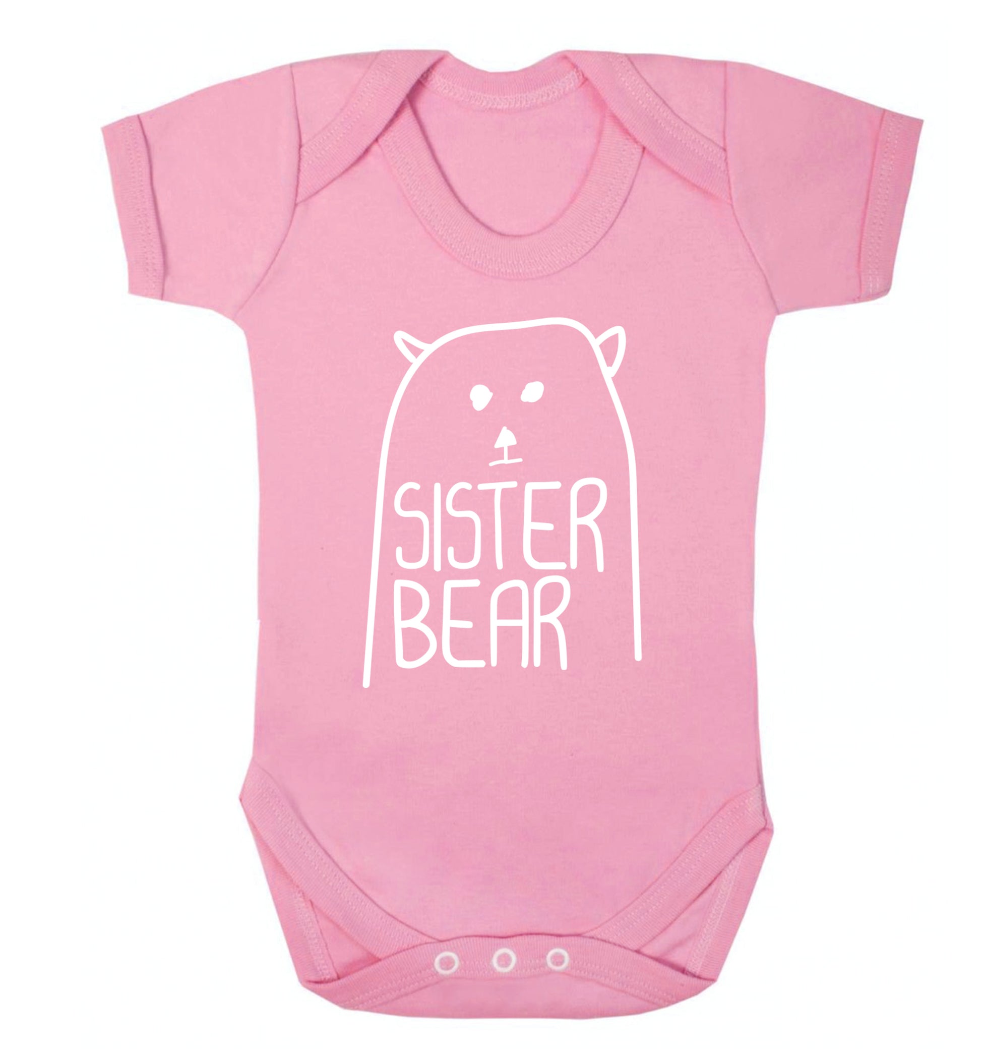 Sister bear Baby Vest pale pink 18-24 months