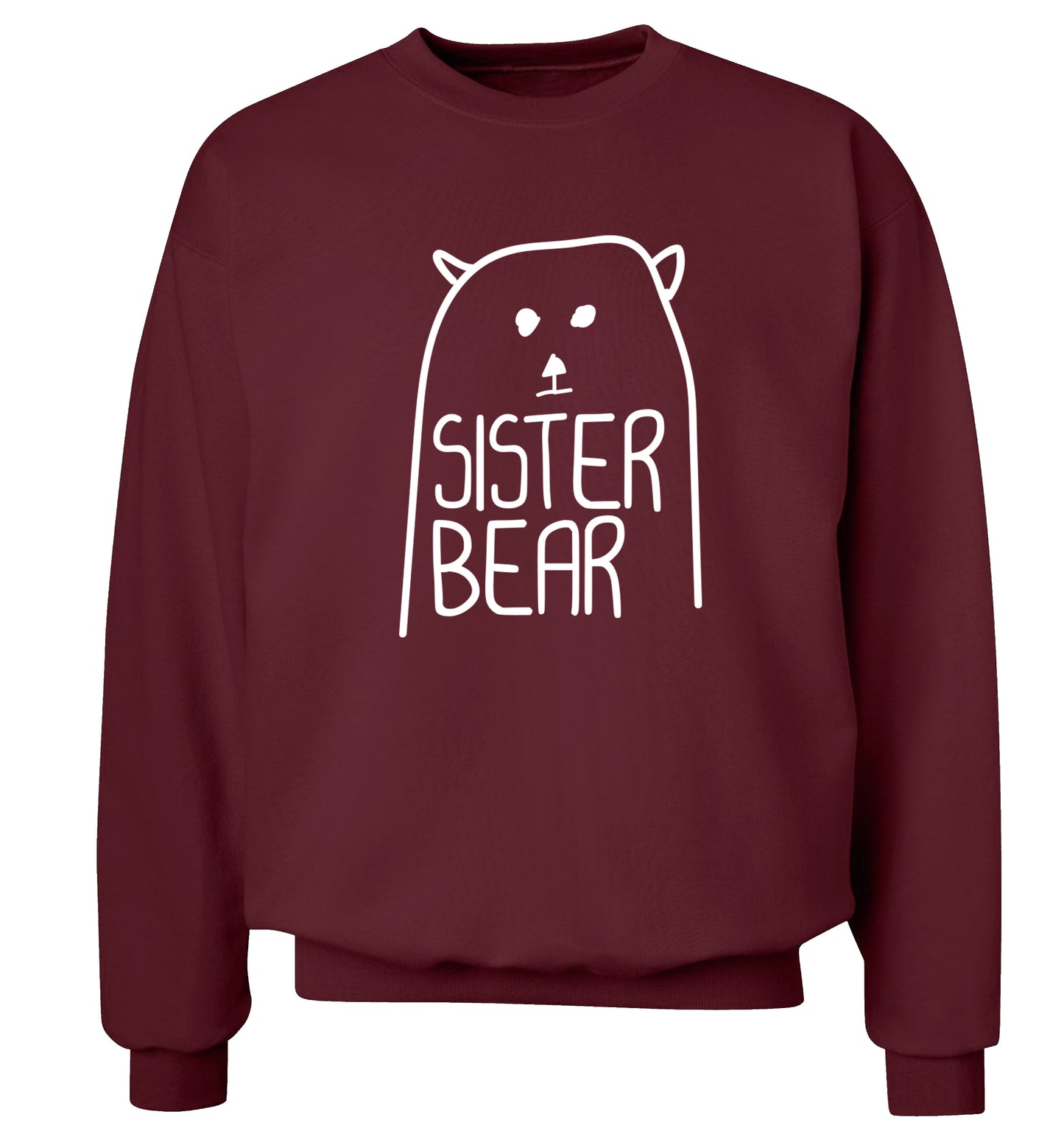 Sister bear Adult's unisex maroon Sweater 2XL