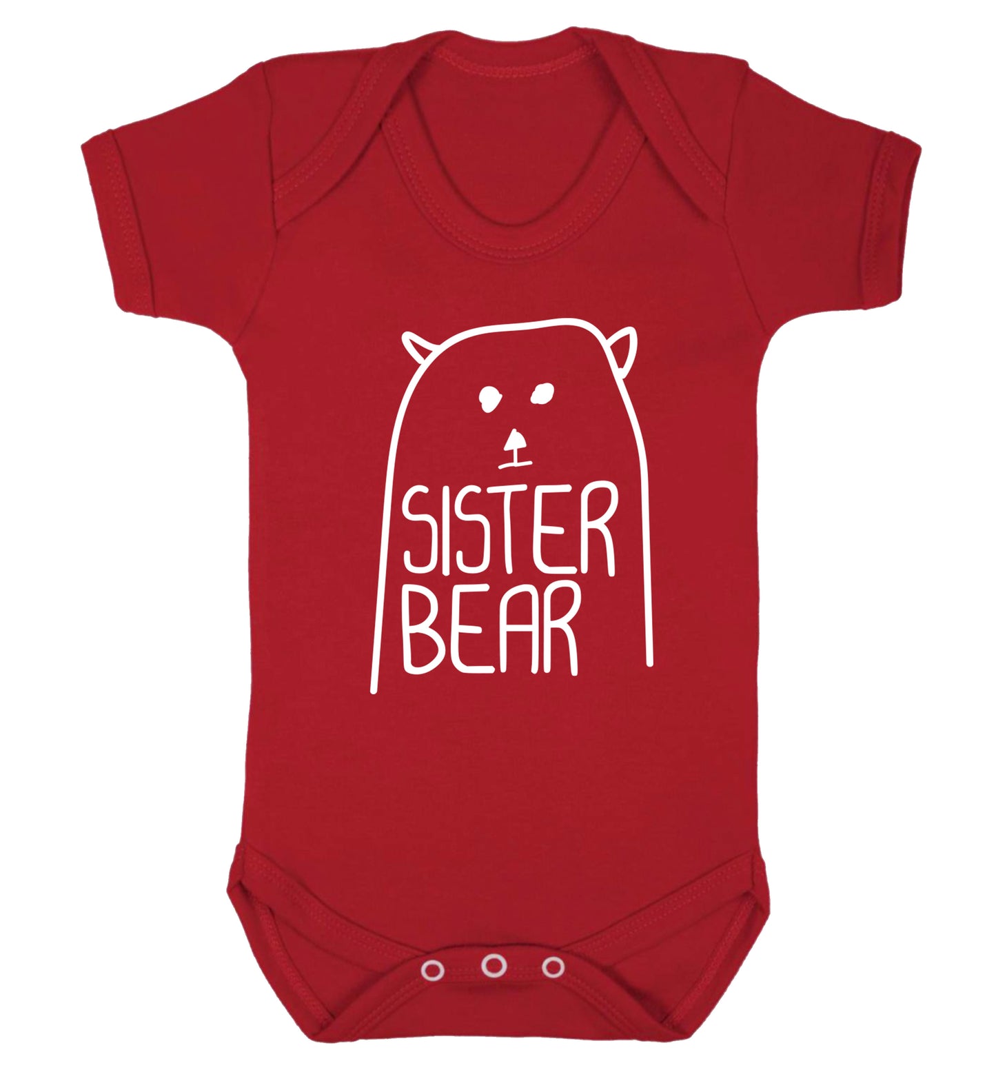 Sister bear Baby Vest red 18-24 months