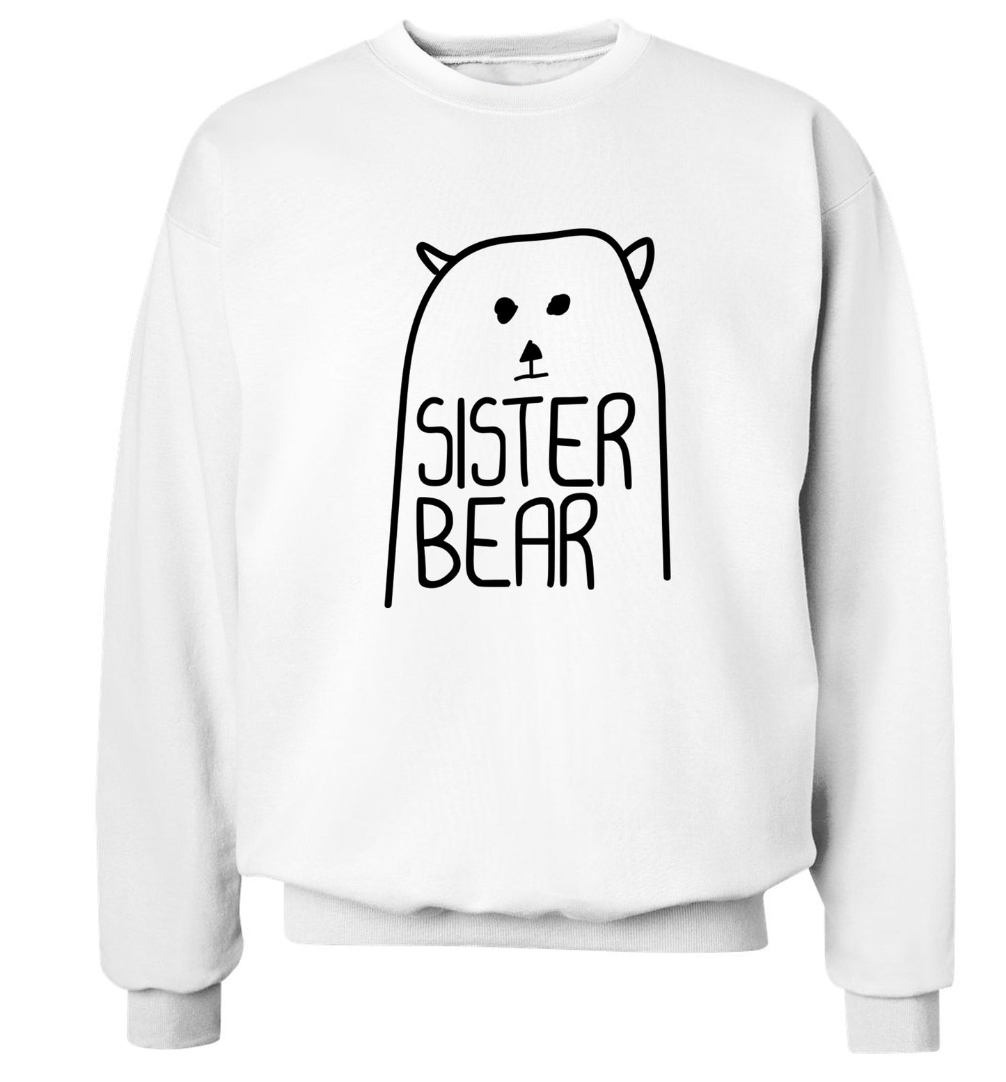 Sister bear Adult's unisex white Sweater 2XL