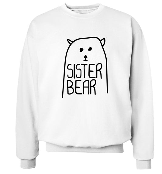 Sister bear Adult's unisex white Sweater 2XL