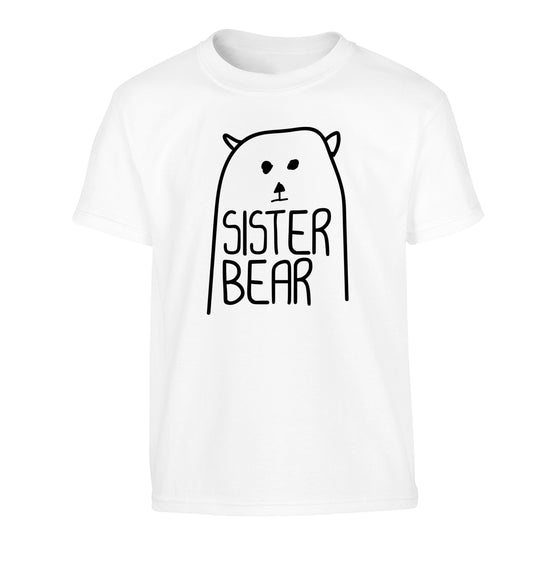Sister bear Children's white Tshirt 12-13 Years