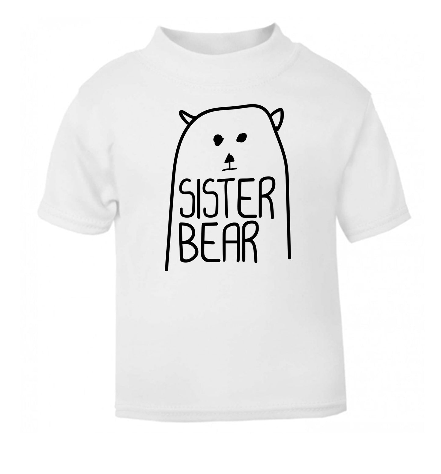 Sister bear white Baby Toddler Tshirt 2 Years