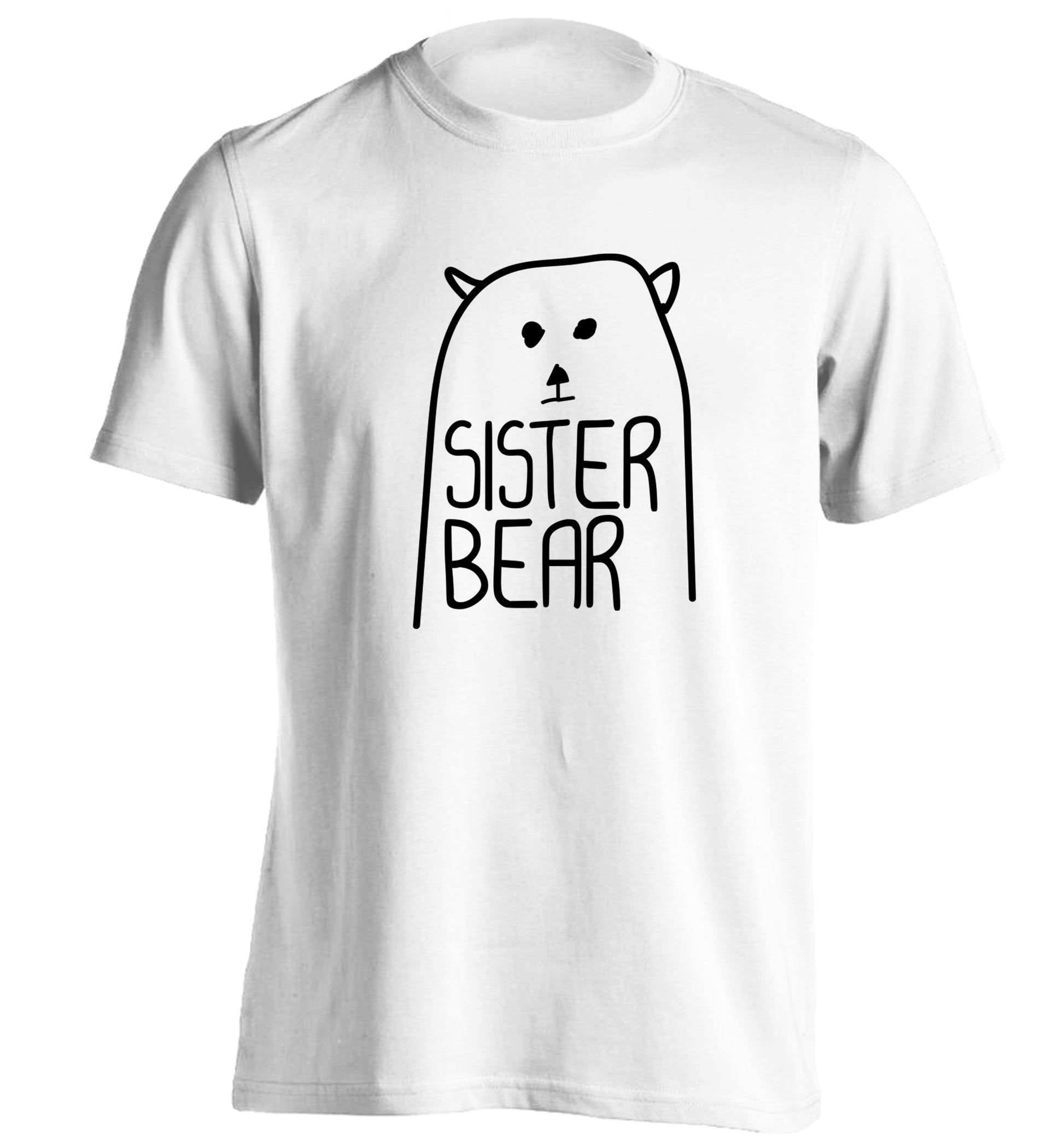 Sister bear adults unisex white Tshirt 2XL