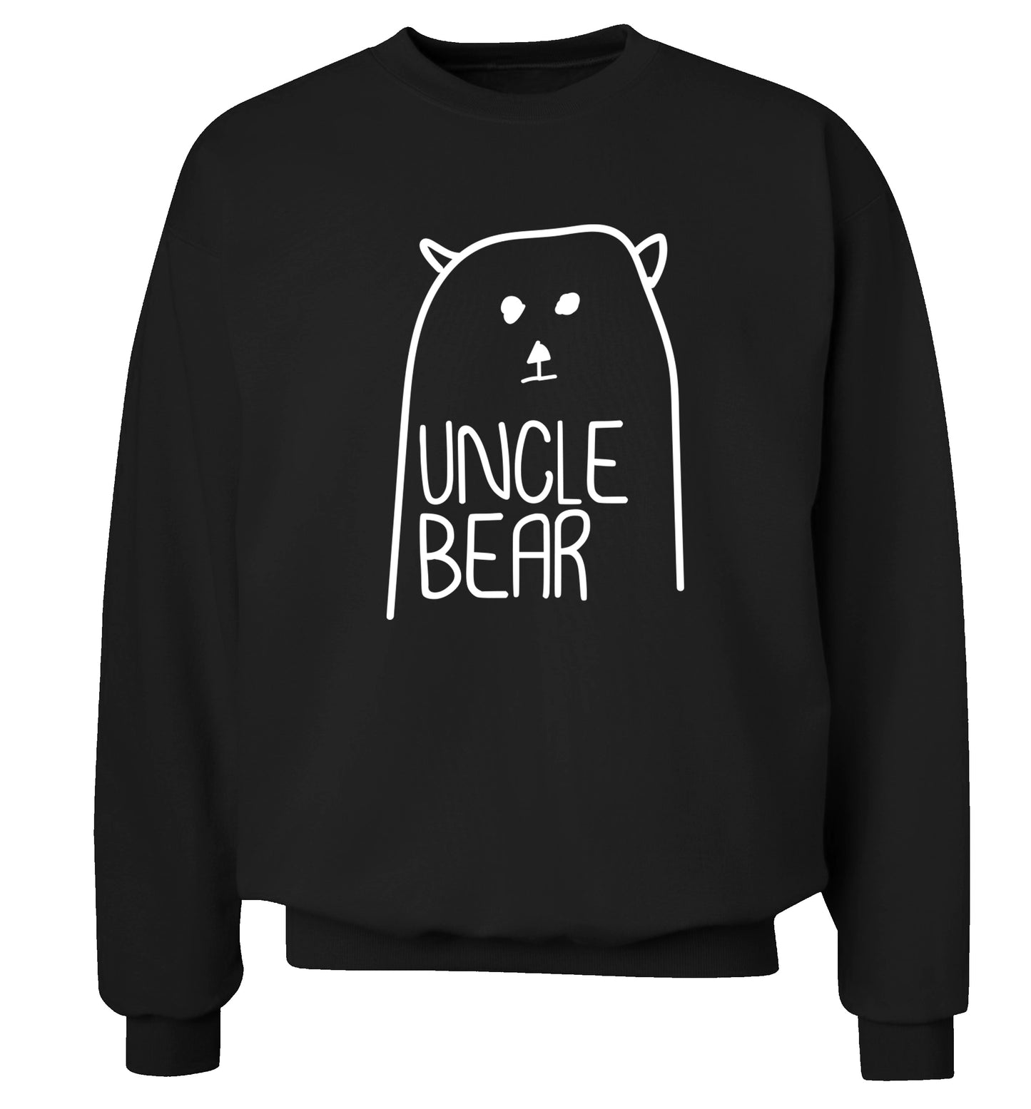 Uncle bear Adult's unisex black Sweater 2XL