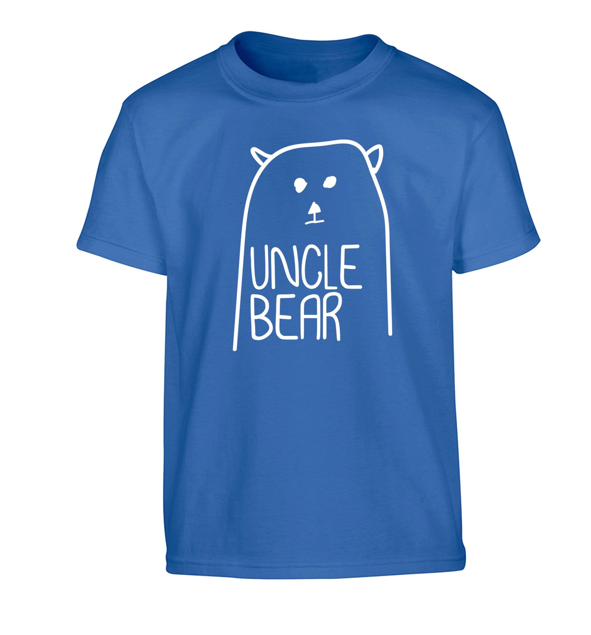 Uncle bear Children's blue Tshirt 12-13 Years
