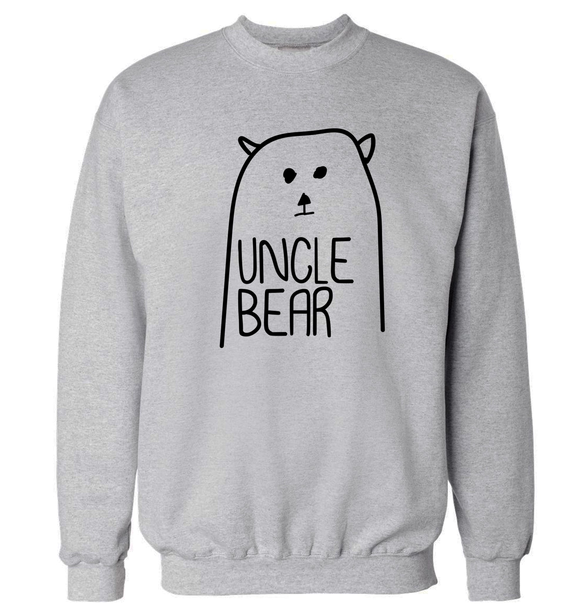 Uncle bear Adult's unisex grey Sweater 2XL