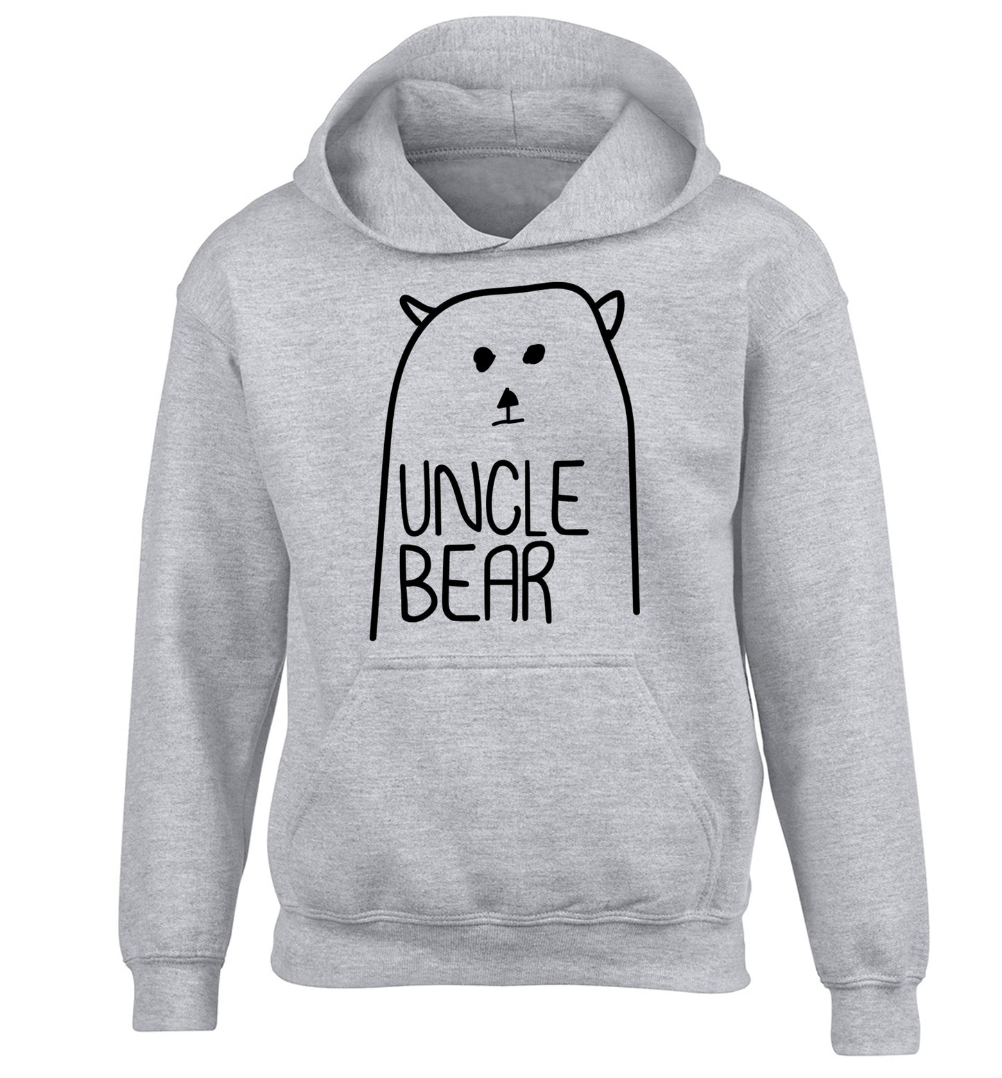 Uncle bear children's grey hoodie 12-13 Years