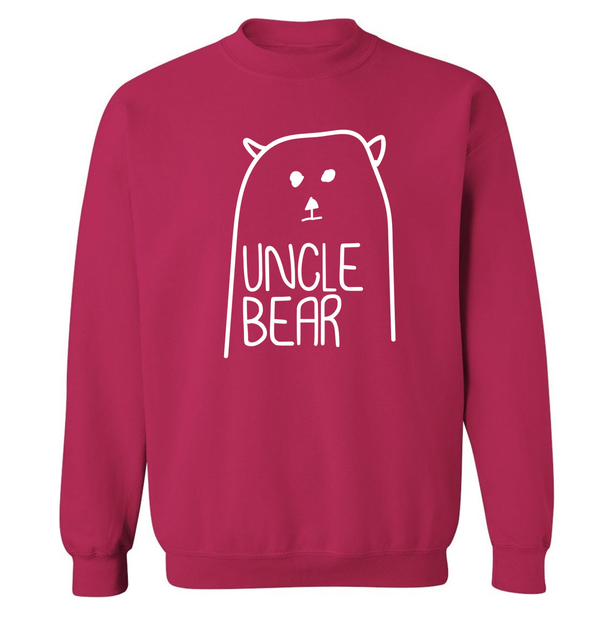 Uncle bear Adult's unisex pink Sweater 2XL