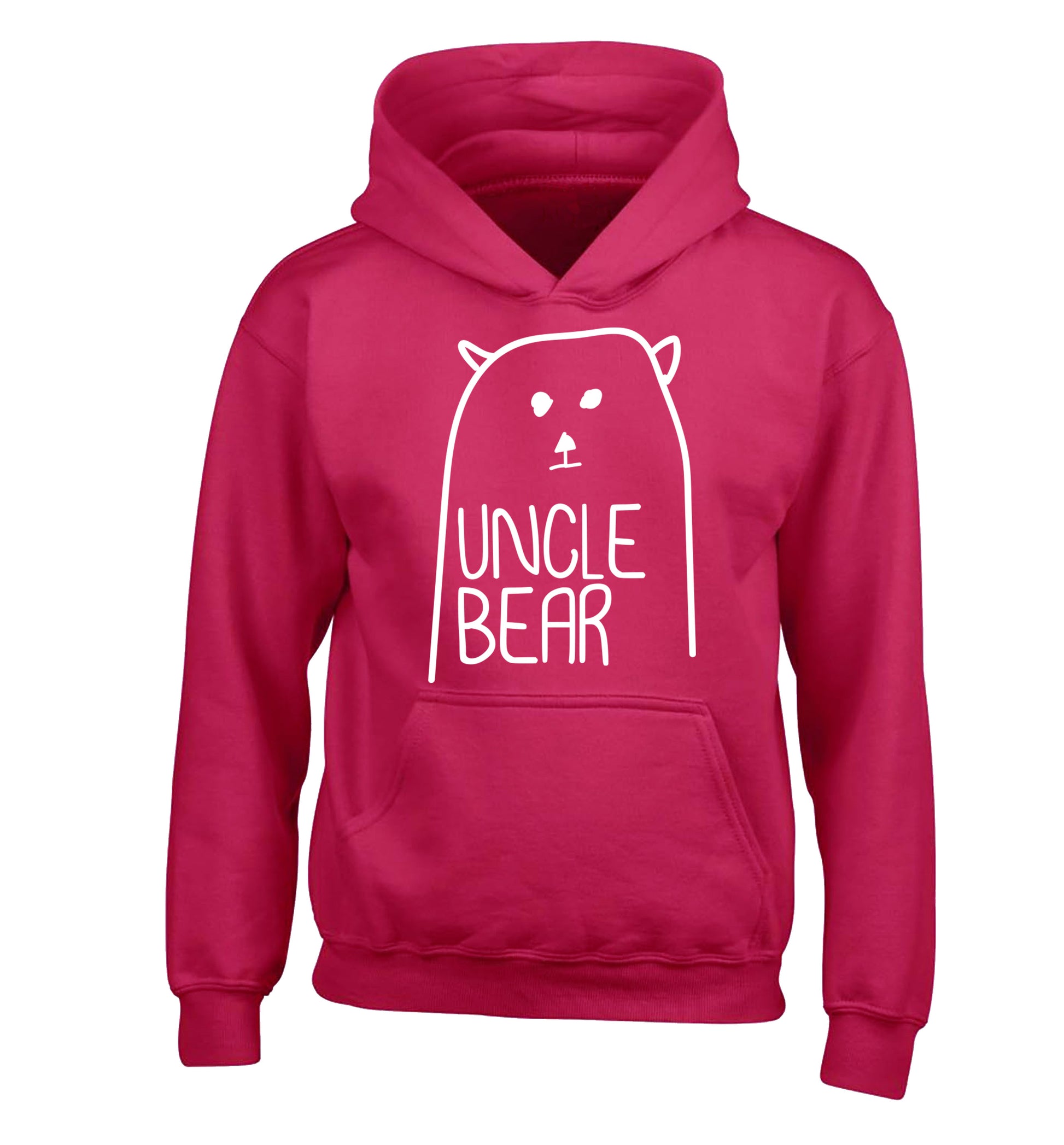 Uncle bear children's pink hoodie 12-13 Years