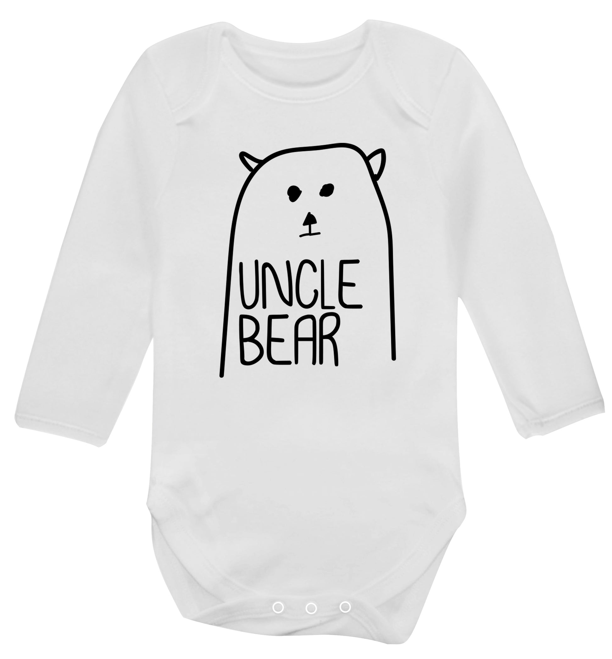Uncle bear Baby Vest long sleeved white 6-12 months