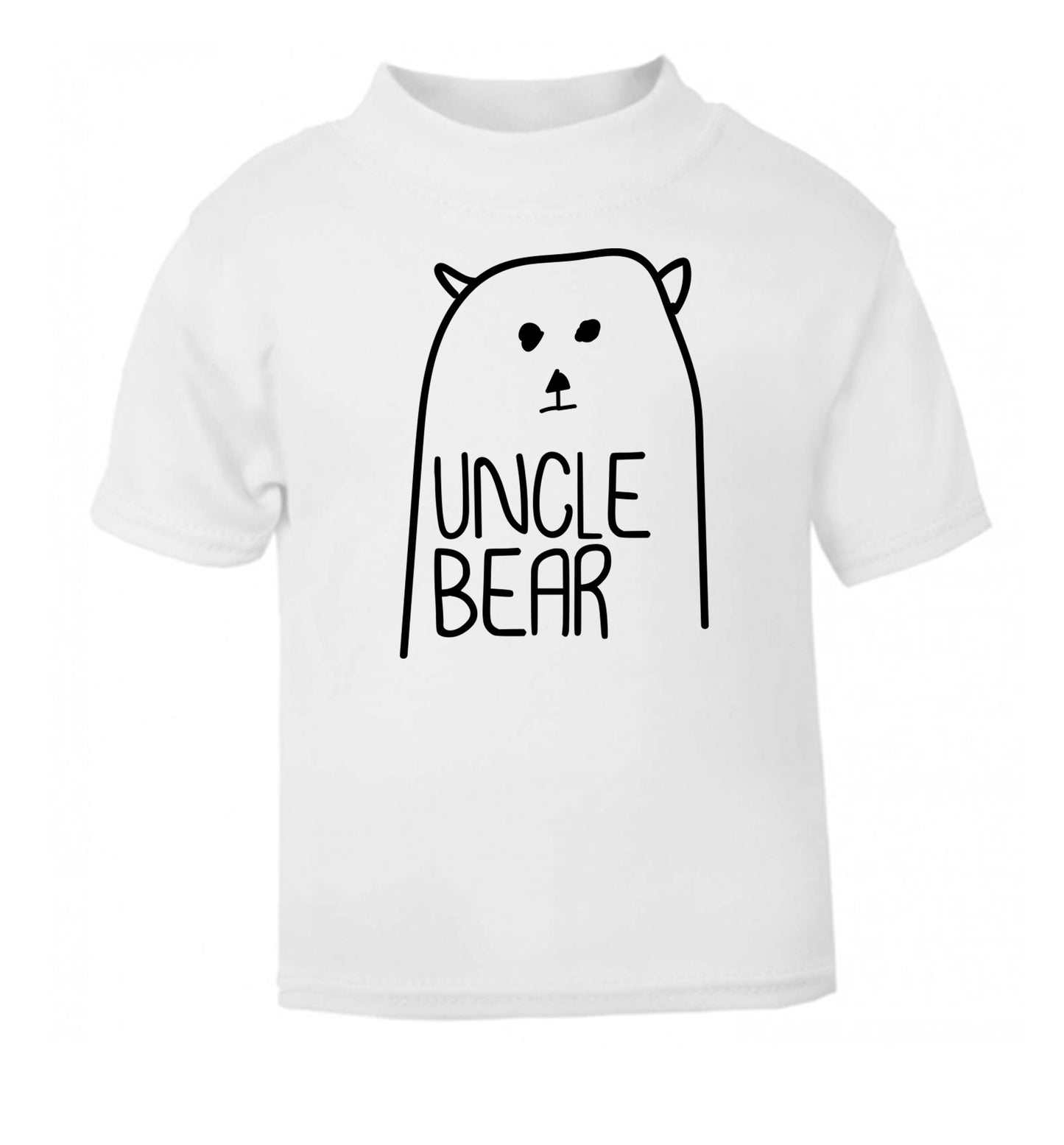 Uncle bear white Baby Toddler Tshirt 2 Years