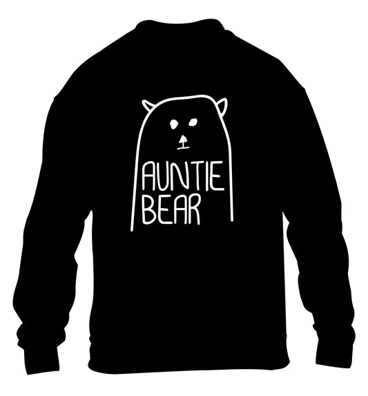 Auntie bear children's black sweater 12-13 Years