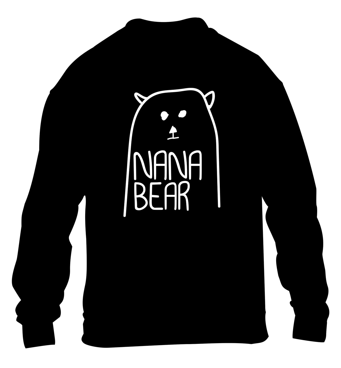 Nana bear children's black sweater 12-13 Years