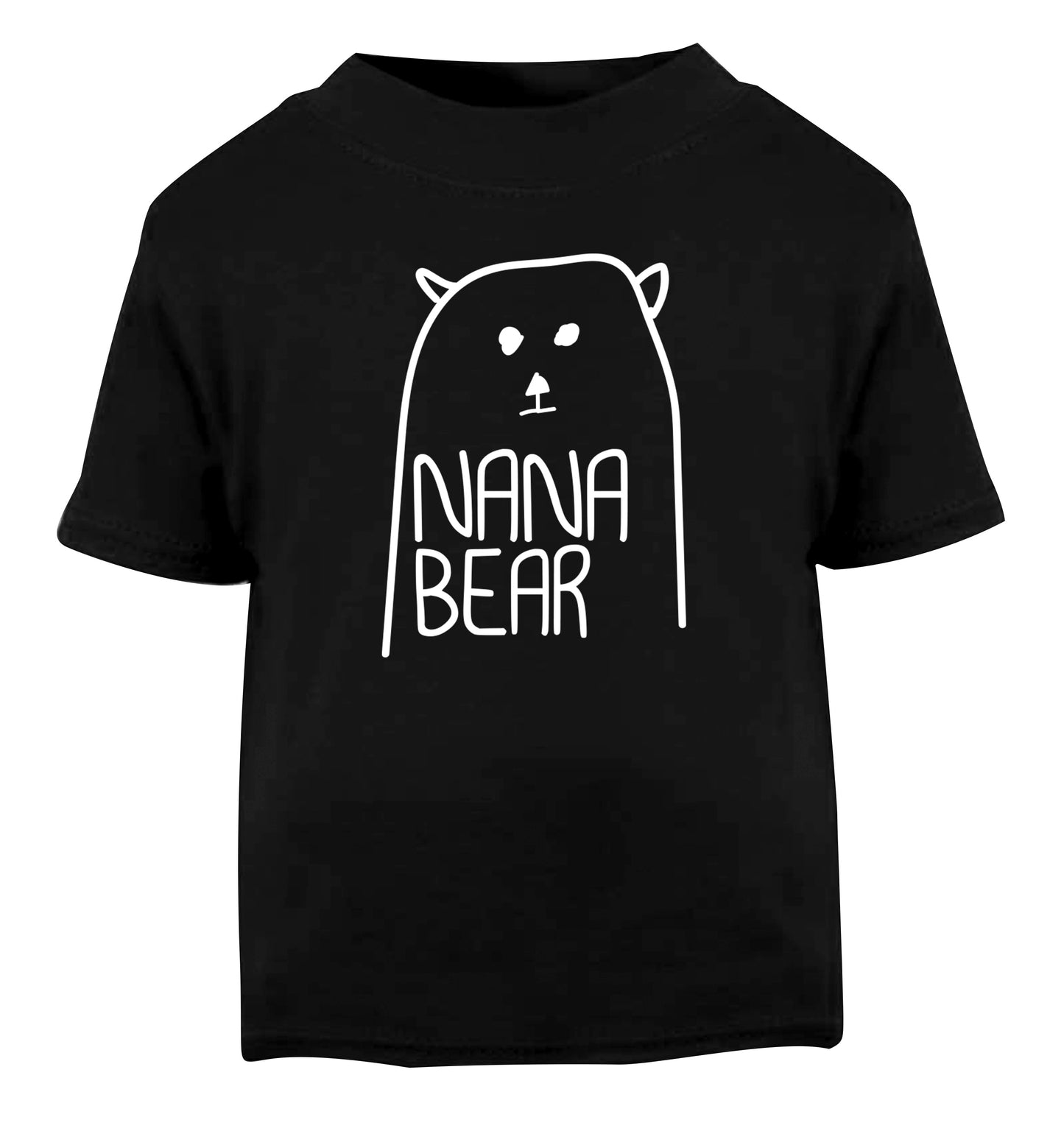 Nana bear Black Baby Toddler Tshirt 2 years