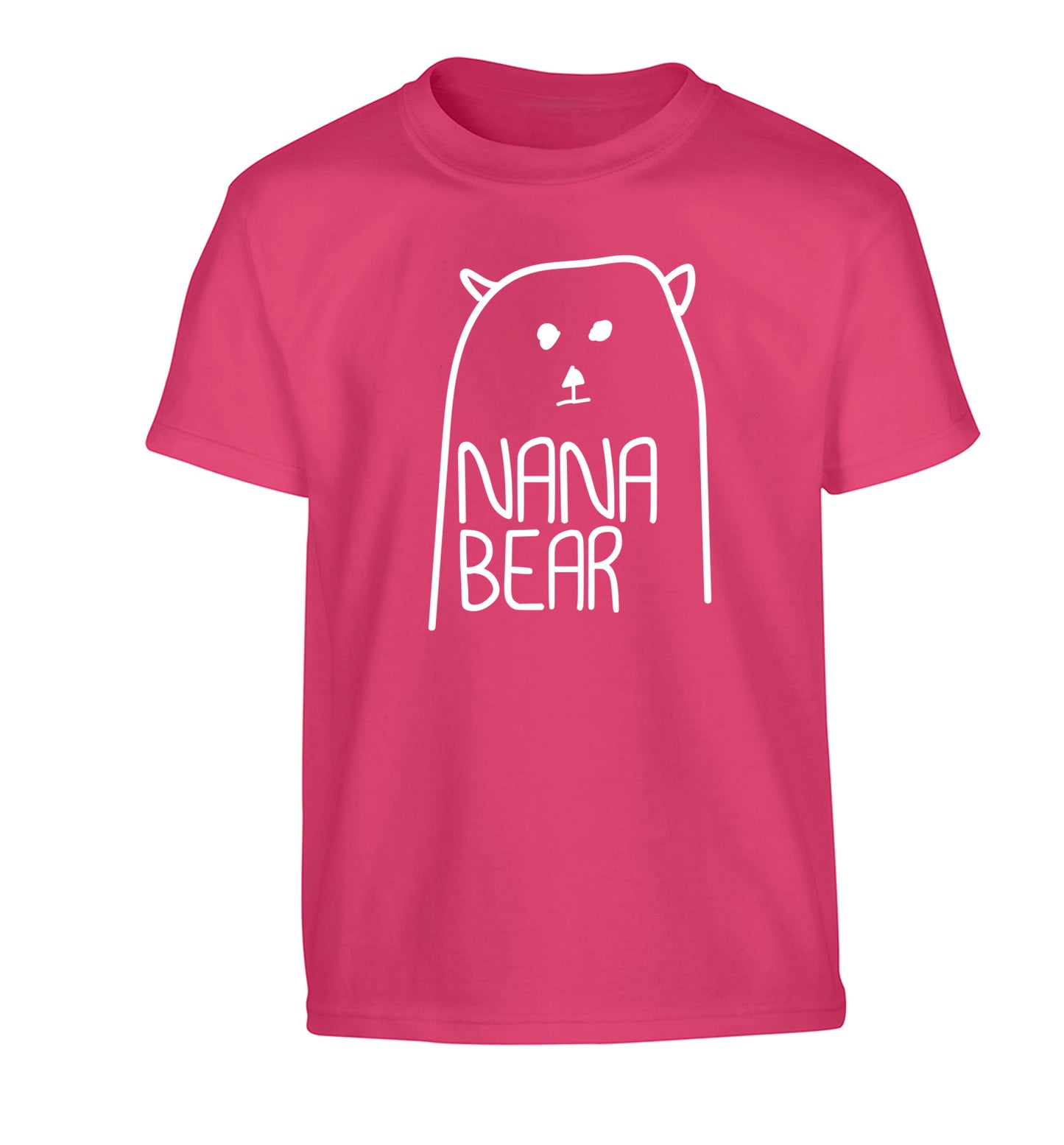 Nana bear Children's pink Tshirt 12-13 Years